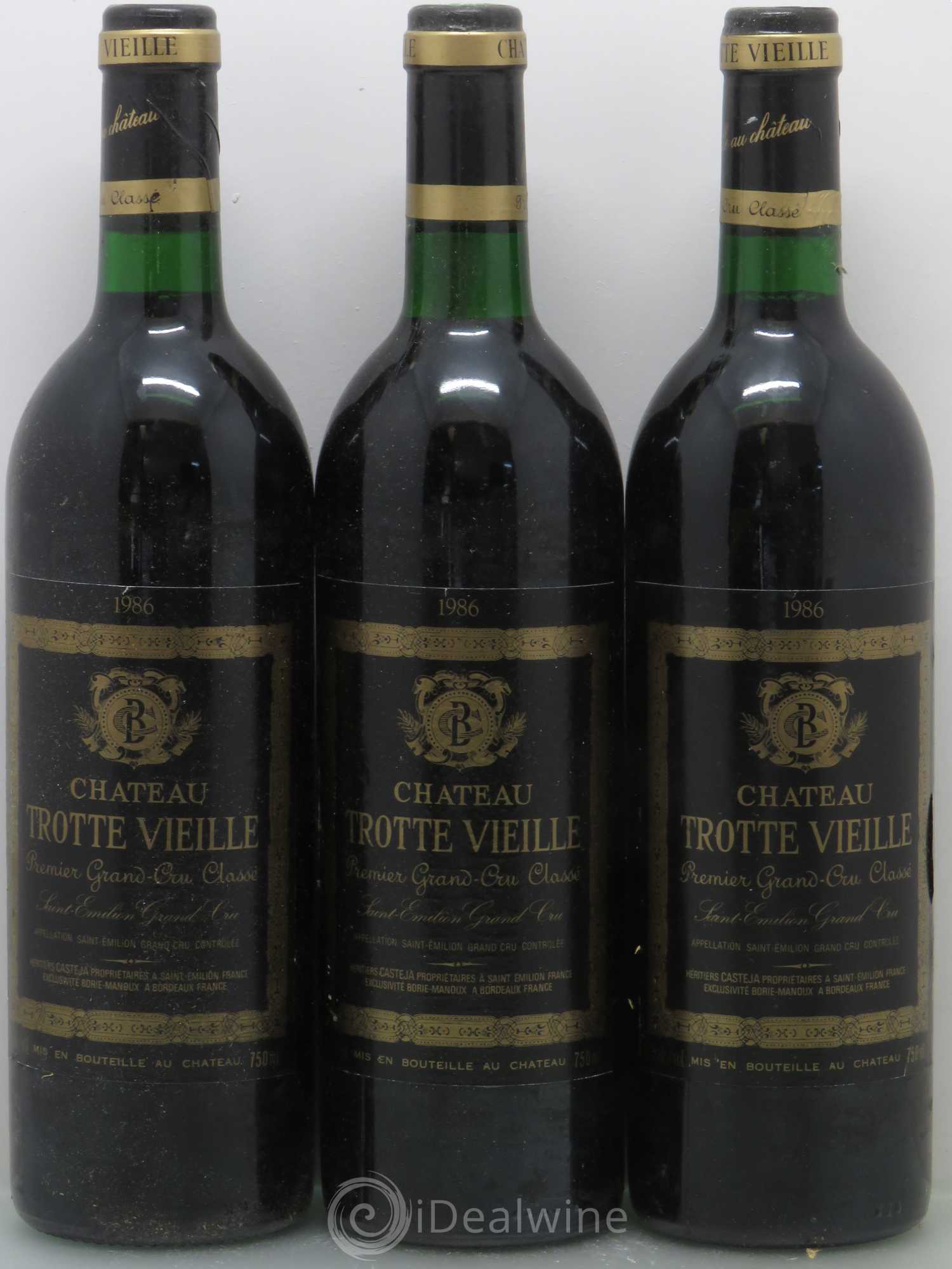 Château Trotte Vieille 1er Grand Cru Classé B 1986 - Lot de 6 bouteilles - 2