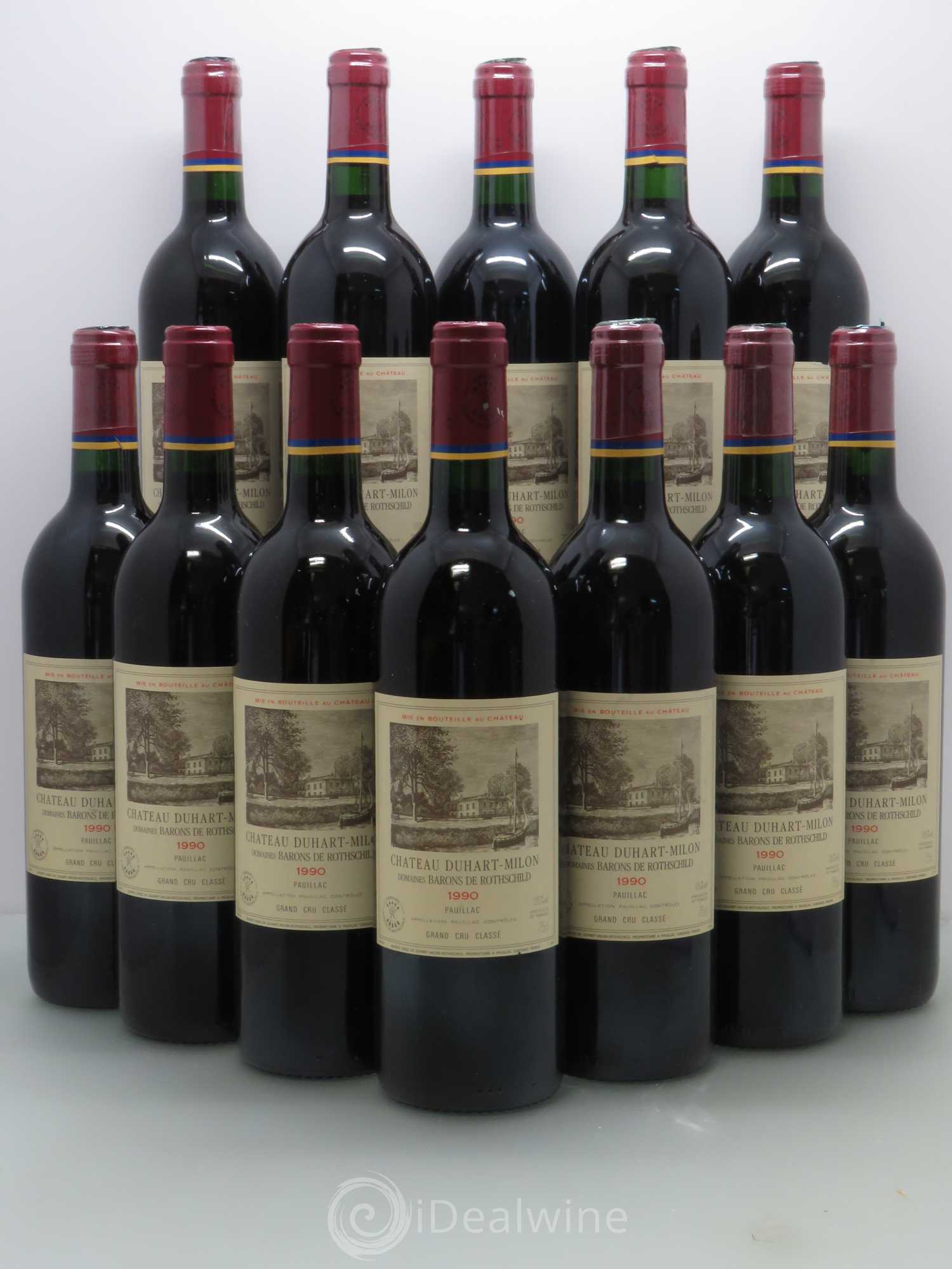 Château Duhart-Milon 4ème Grand Cru Classé 1990 - Lot de 12 bouteilles - 0