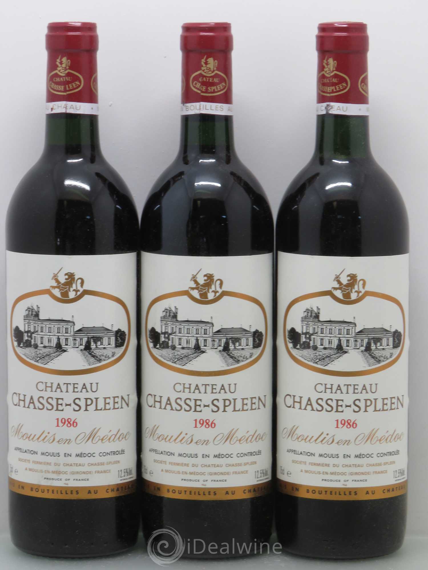 Château Chasse Spleen 1986 - Lot de 6 bouteilles - 2