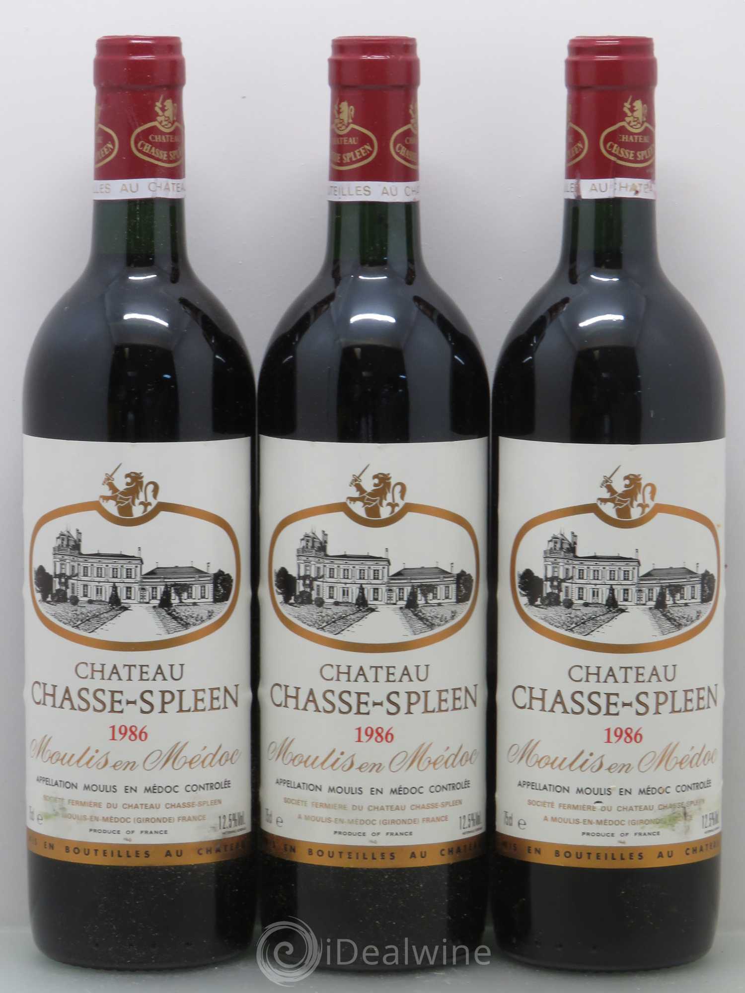 Château Chasse Spleen 1986 - Lot de 6 bouteilles - 2