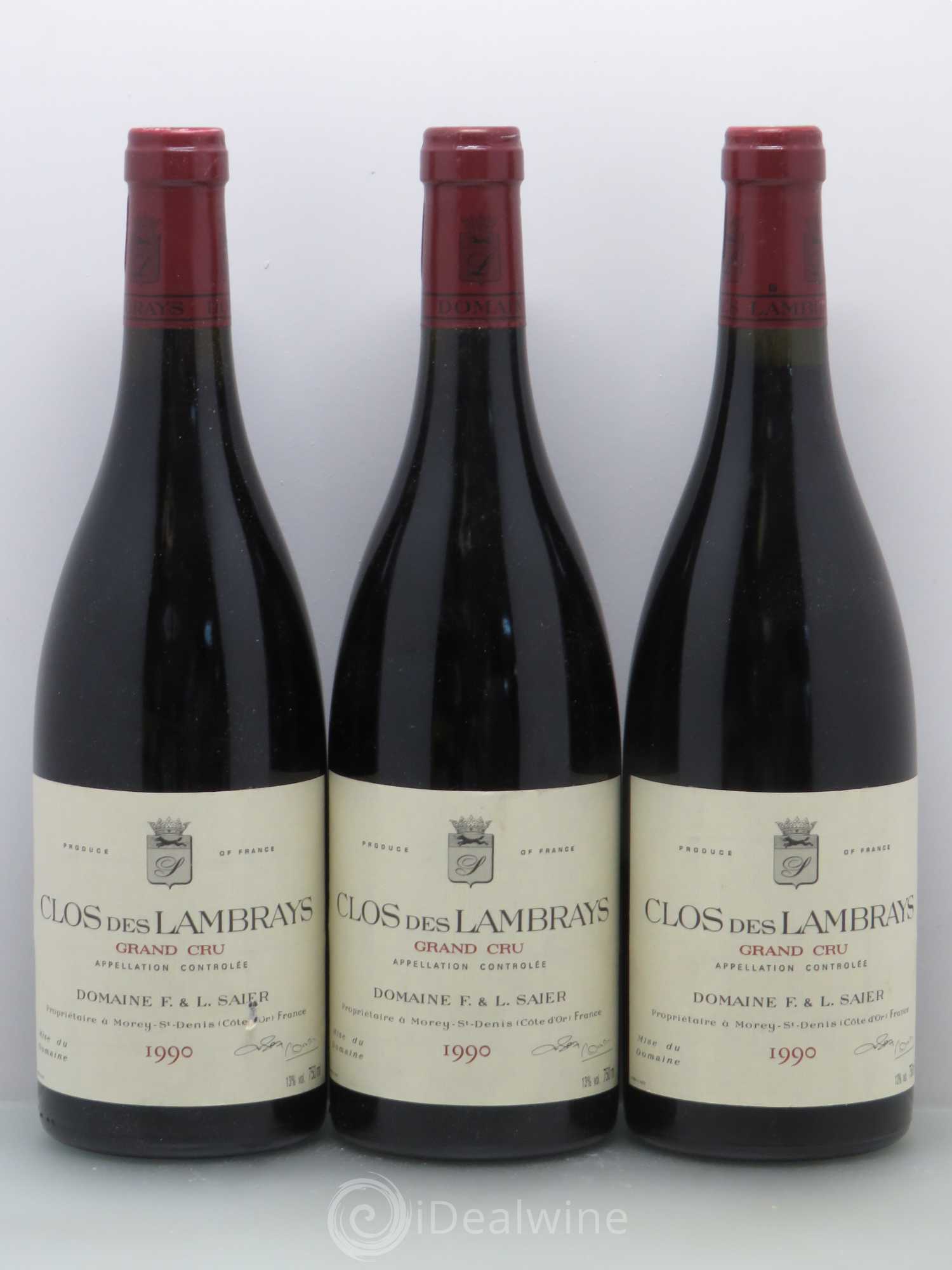 Clos des Lambrays Grand Cru Domaine des Lambrays 1990 - Lot de 6 bouteilles - 2