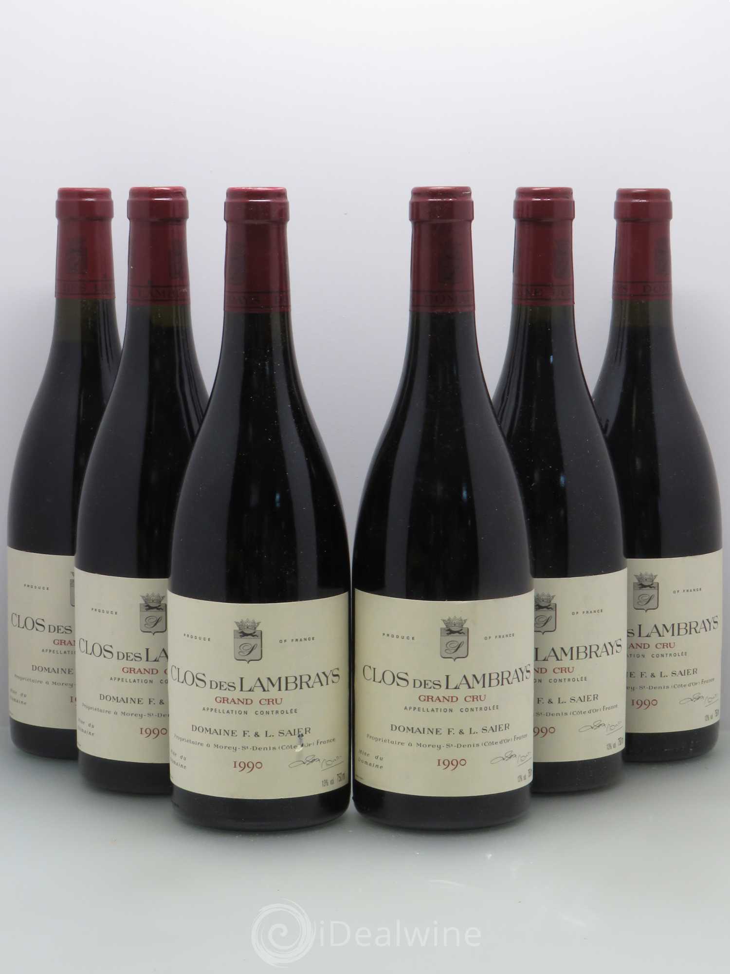 Clos des Lambrays Grand Cru Domaine des Lambrays 1990 - Lot de 6 bouteilles - 0