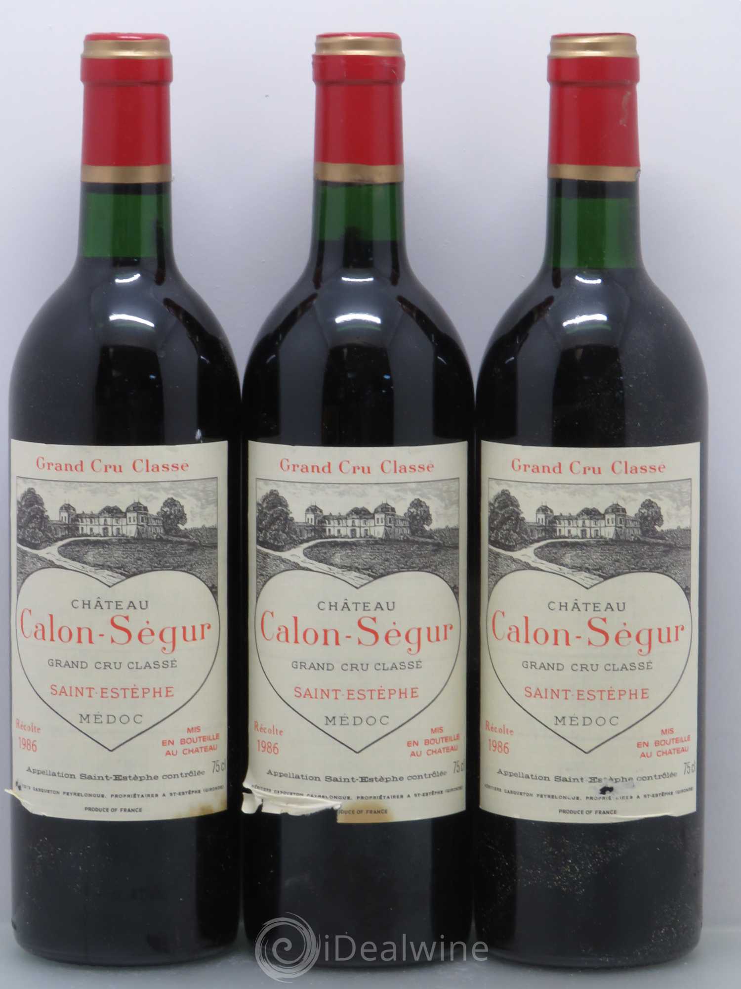 Château Calon Ségur 3ème Grand Cru Classé 1986 - Lot de 12 bouteilles - 2