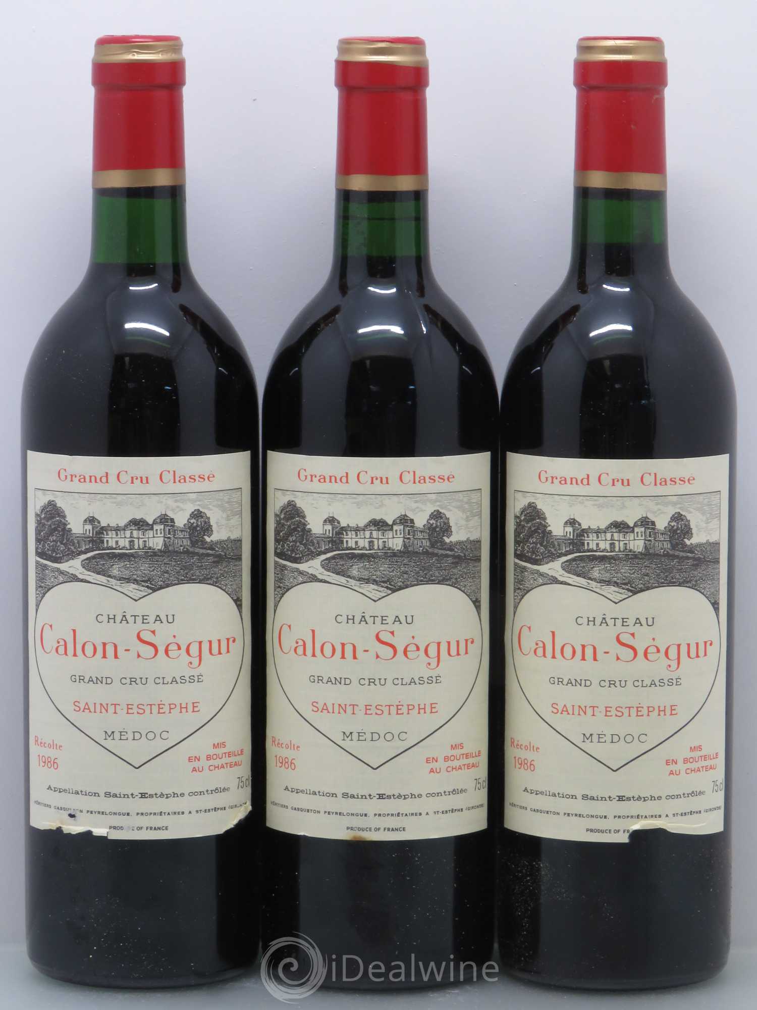 Château Calon Ségur 3ème Grand Cru Classé 1986 - Lot de 12 bouteilles - 3