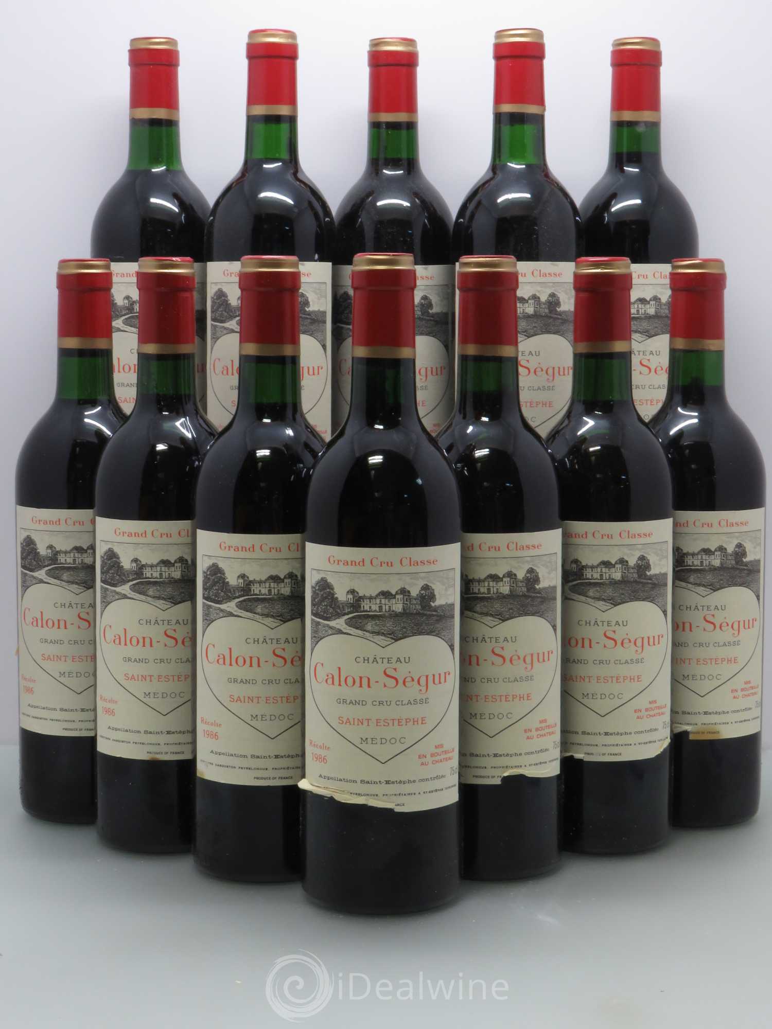 Château Calon Ségur 3ème Grand Cru Classé 1986 - Lot de 12 bouteilles - 0