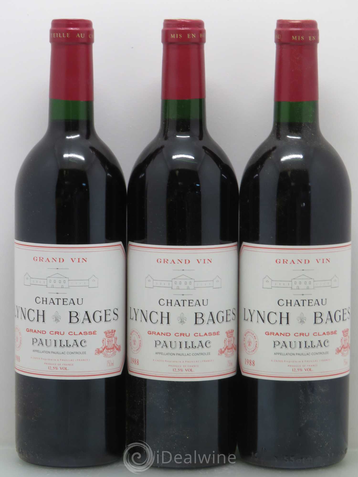 Château Lynch Bages 5ème Grand Cru Classé 1988 - Lot de 12 bouteilles - 3