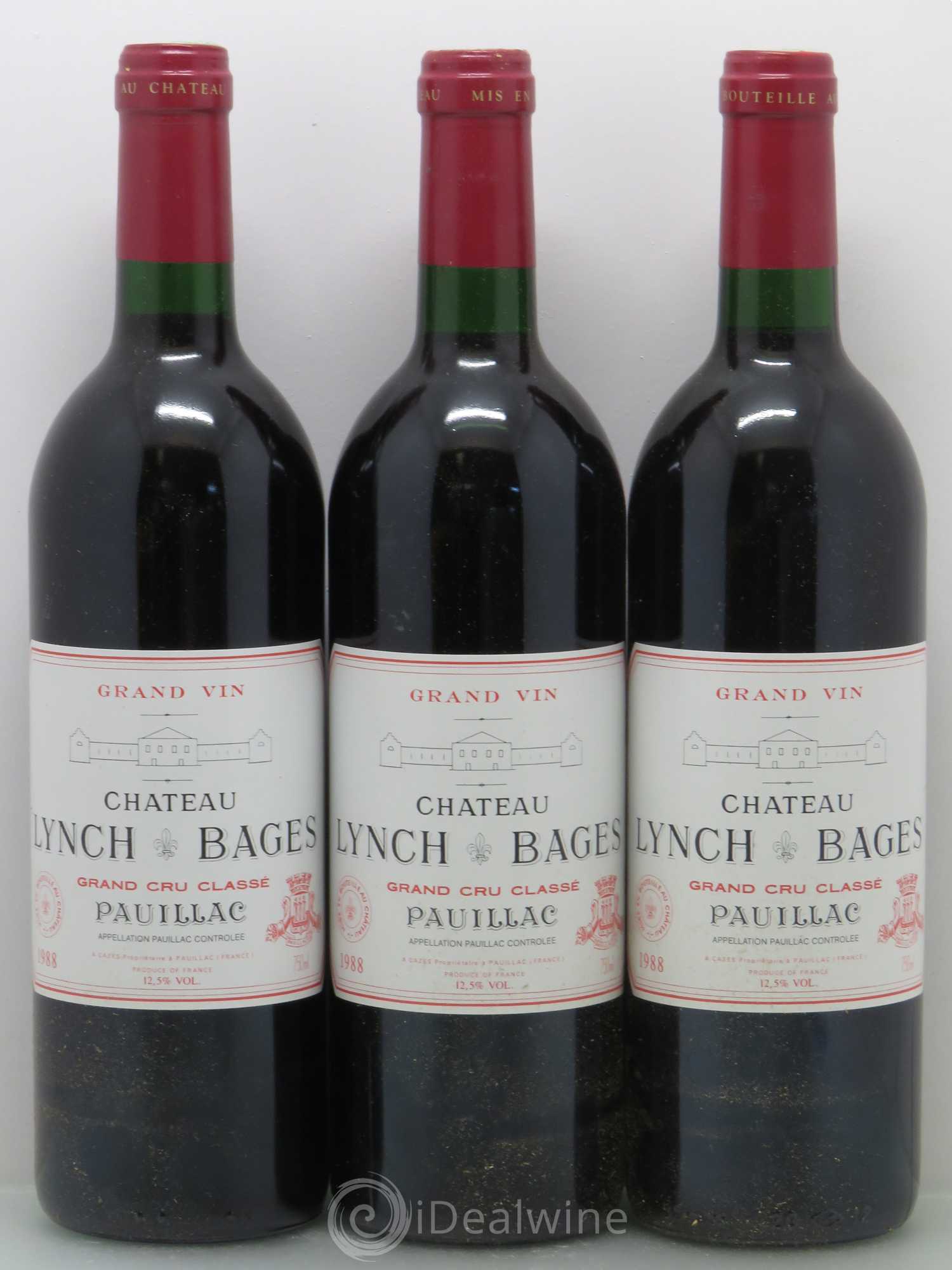 Château Lynch Bages 5ème Grand Cru Classé 1988 - Lot de 12 bouteilles - 4