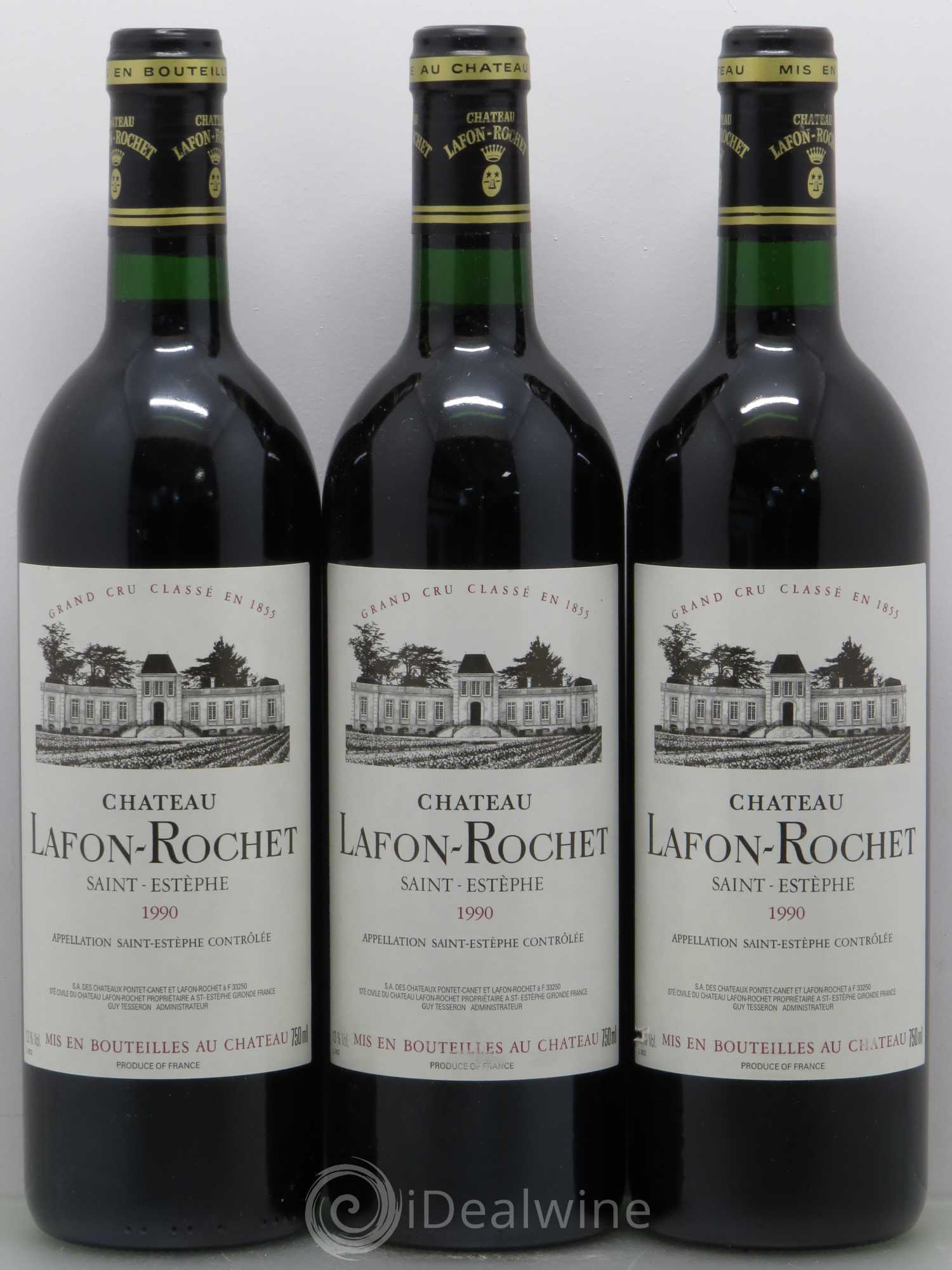 Château Lafon Rochet 4ème Grand Cru Classé 1990 - Lot de 12 bouteilles - 2