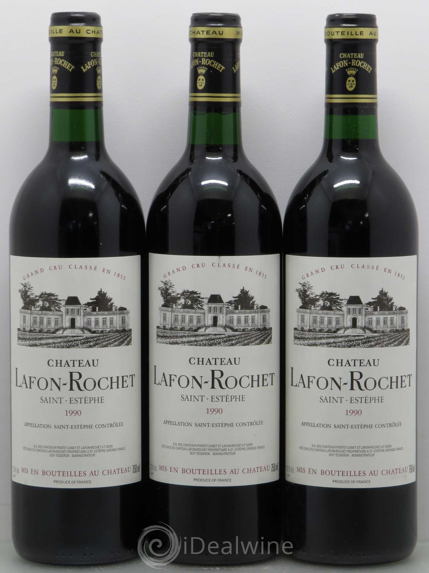 Château Lafon Rochet 4ème Grand Cru Classé 1990 - Lot de 12 bouteilles - 3