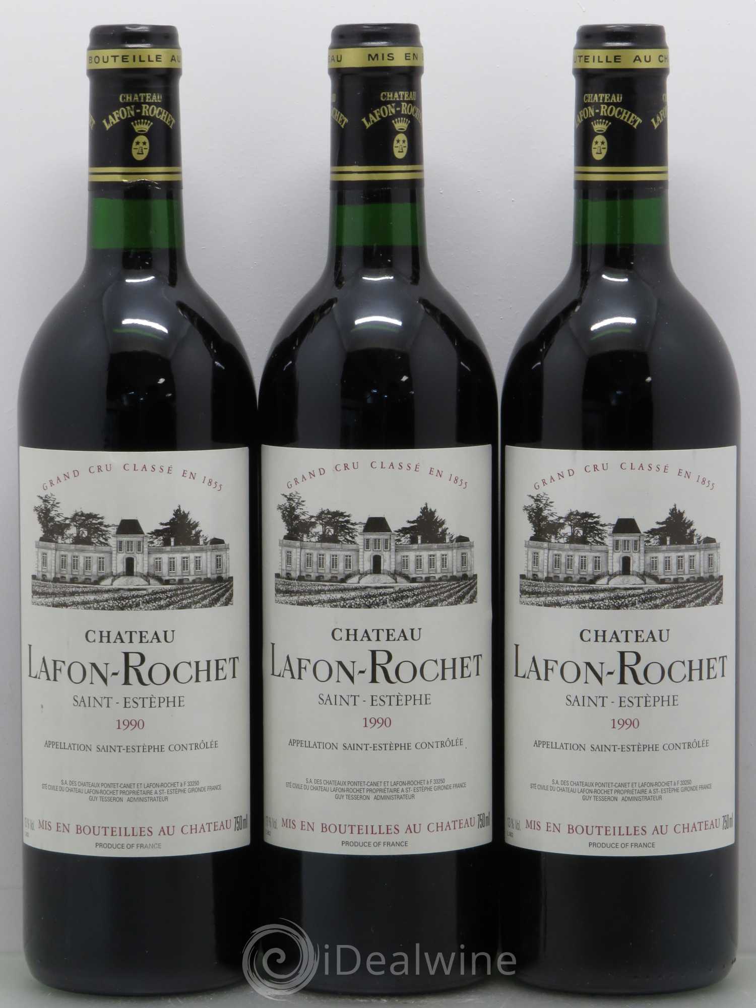 Château Lafon Rochet 4ème Grand Cru Classé 1990 - Lot de 12 bouteilles - 4