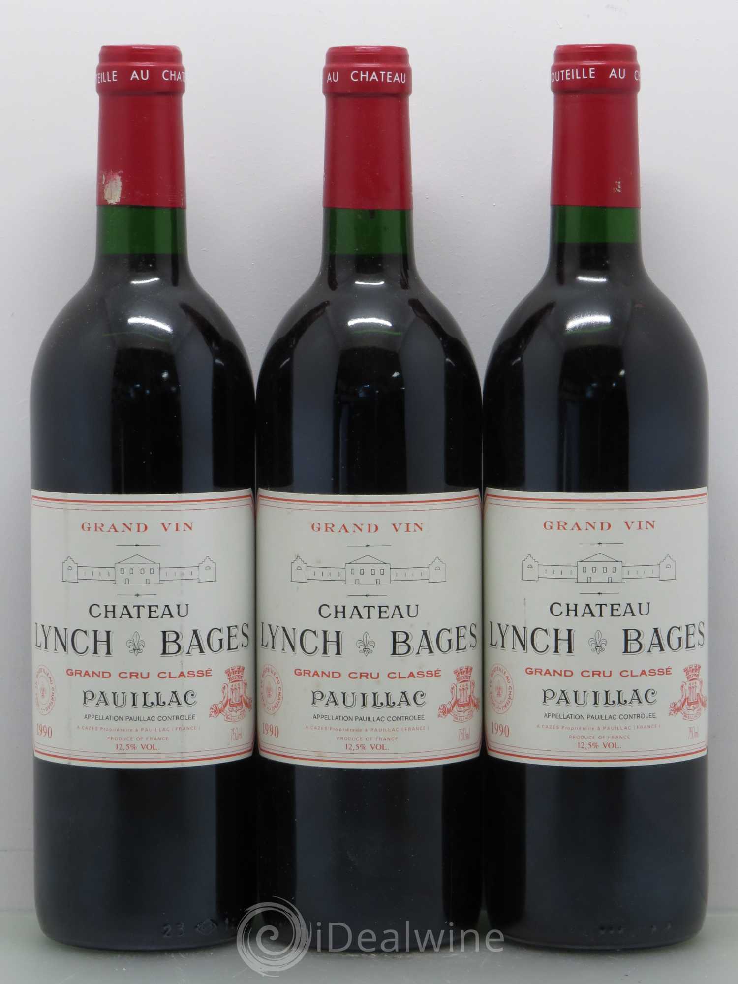 Château Lynch Bages 5ème Grand Cru Classé 1990 - Lot de 12 bouteilles - 2
