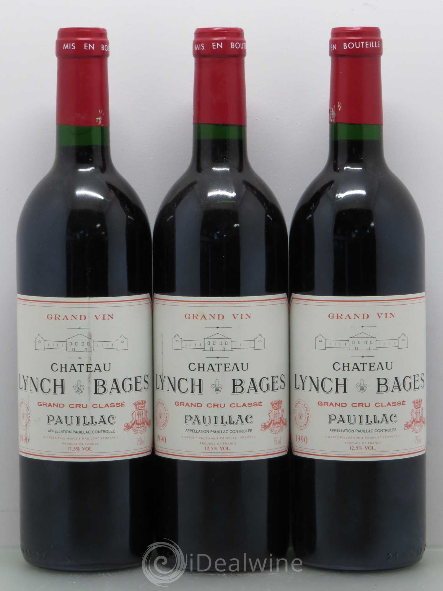 Château Lynch Bages 5ème Grand Cru Classé 1990 - Lot de 12 bouteilles - 3