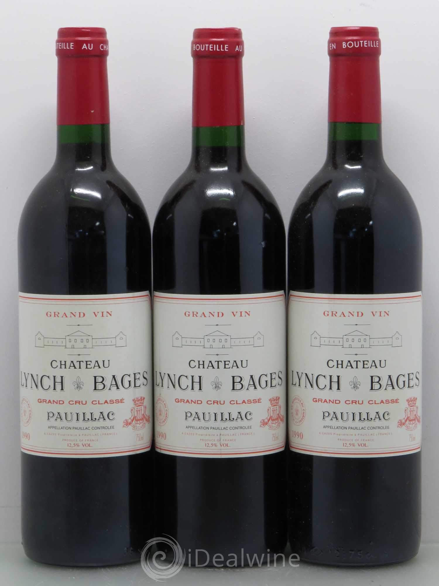 Château Lynch Bages 5ème Grand Cru Classé 1990 - Lot de 12 bouteilles - 4
