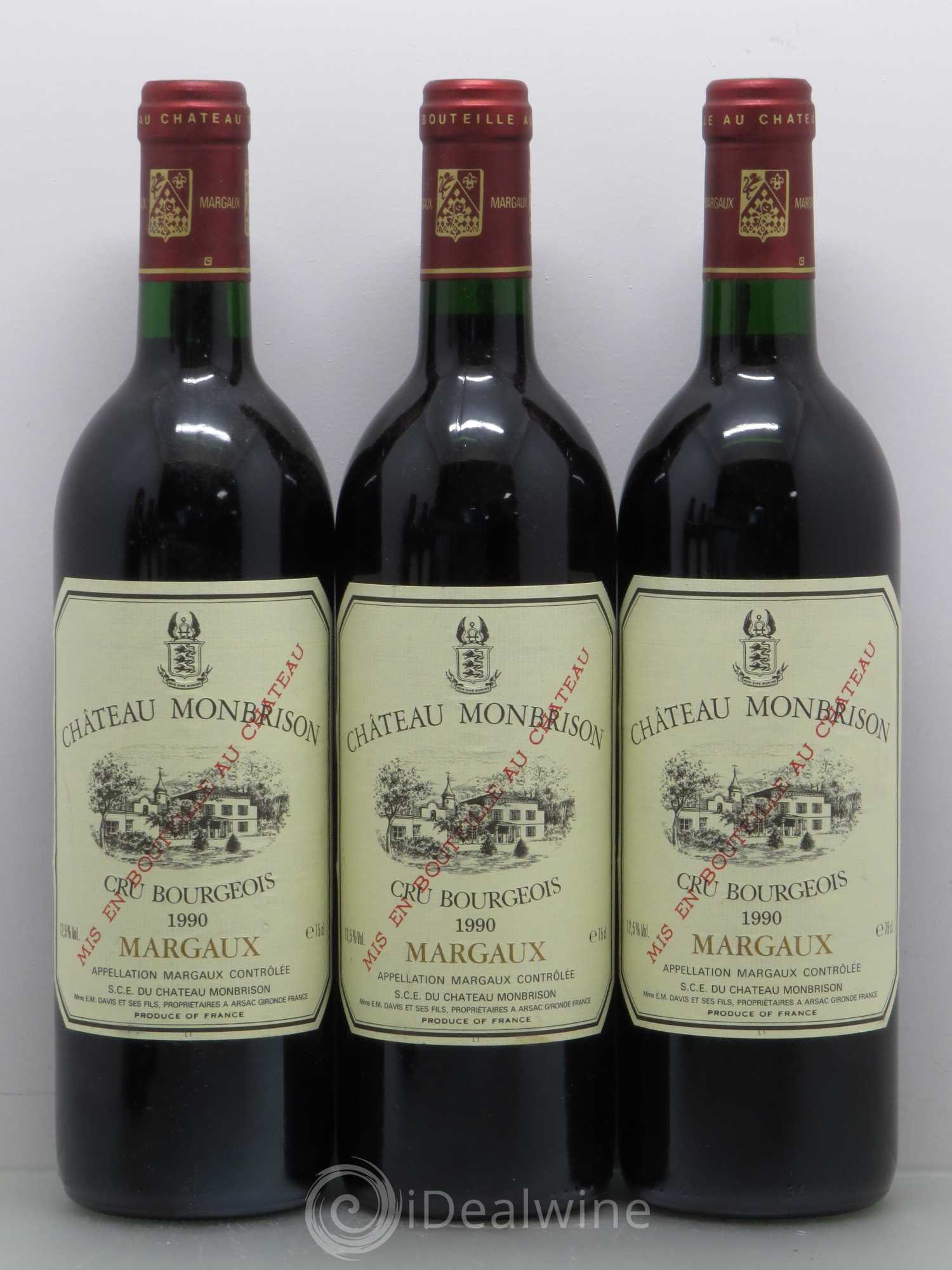 Château Monbrison 1990 - Lot de 6 bouteilles - 1
