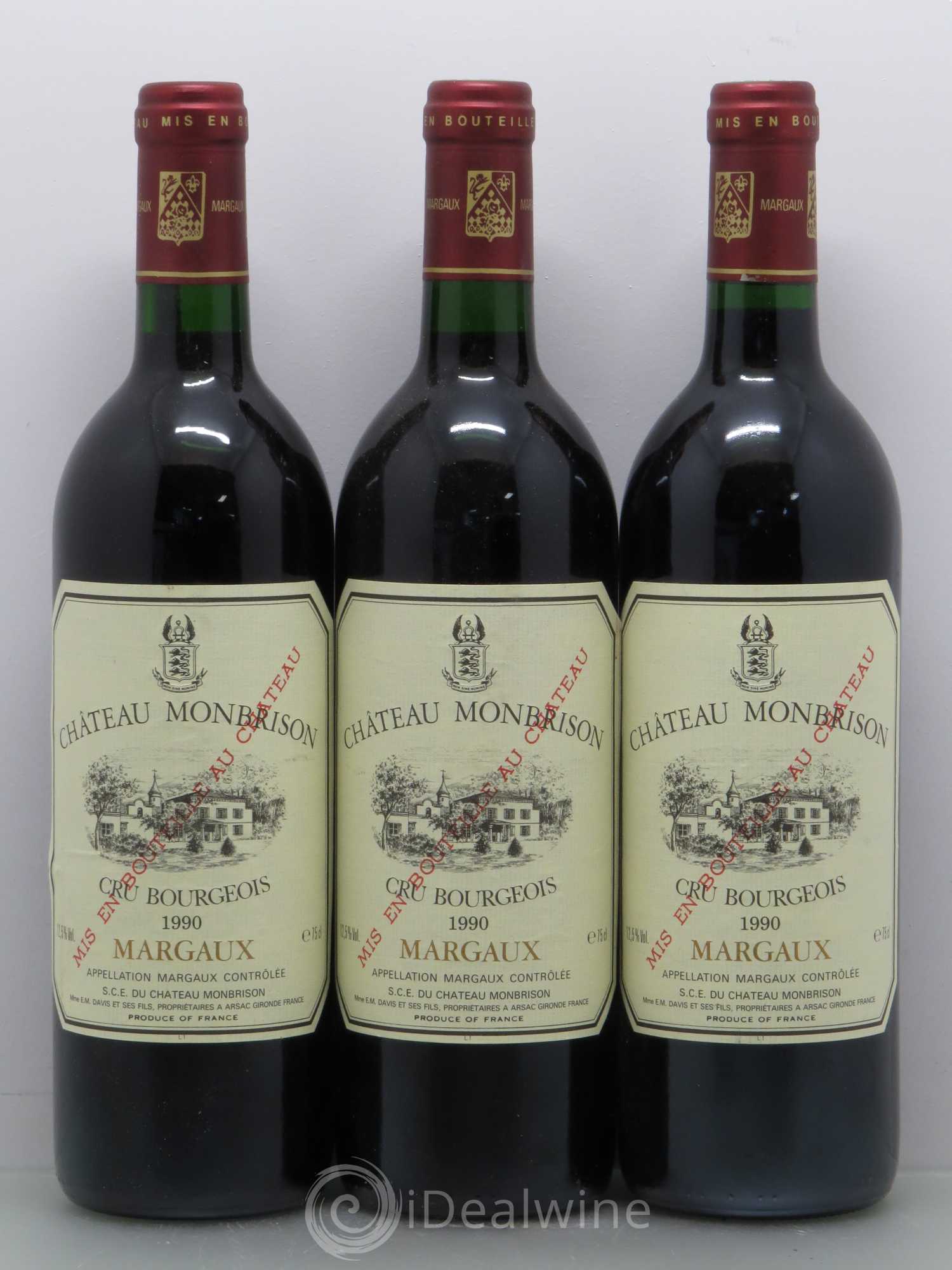 Château Monbrison 1990 - Lot de 6 bouteilles - 2