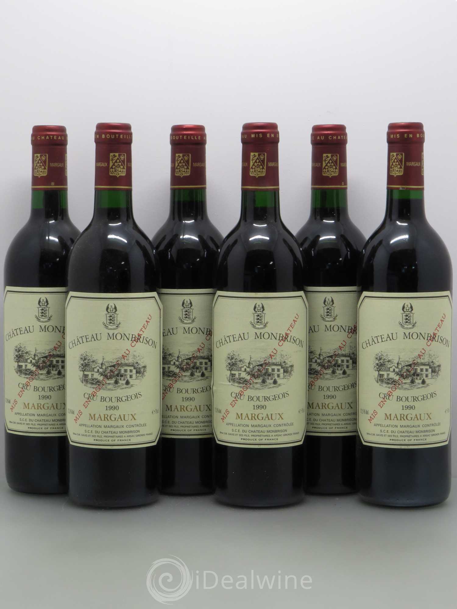 Château Monbrison 1990 - Lot de 6 bouteilles - 0