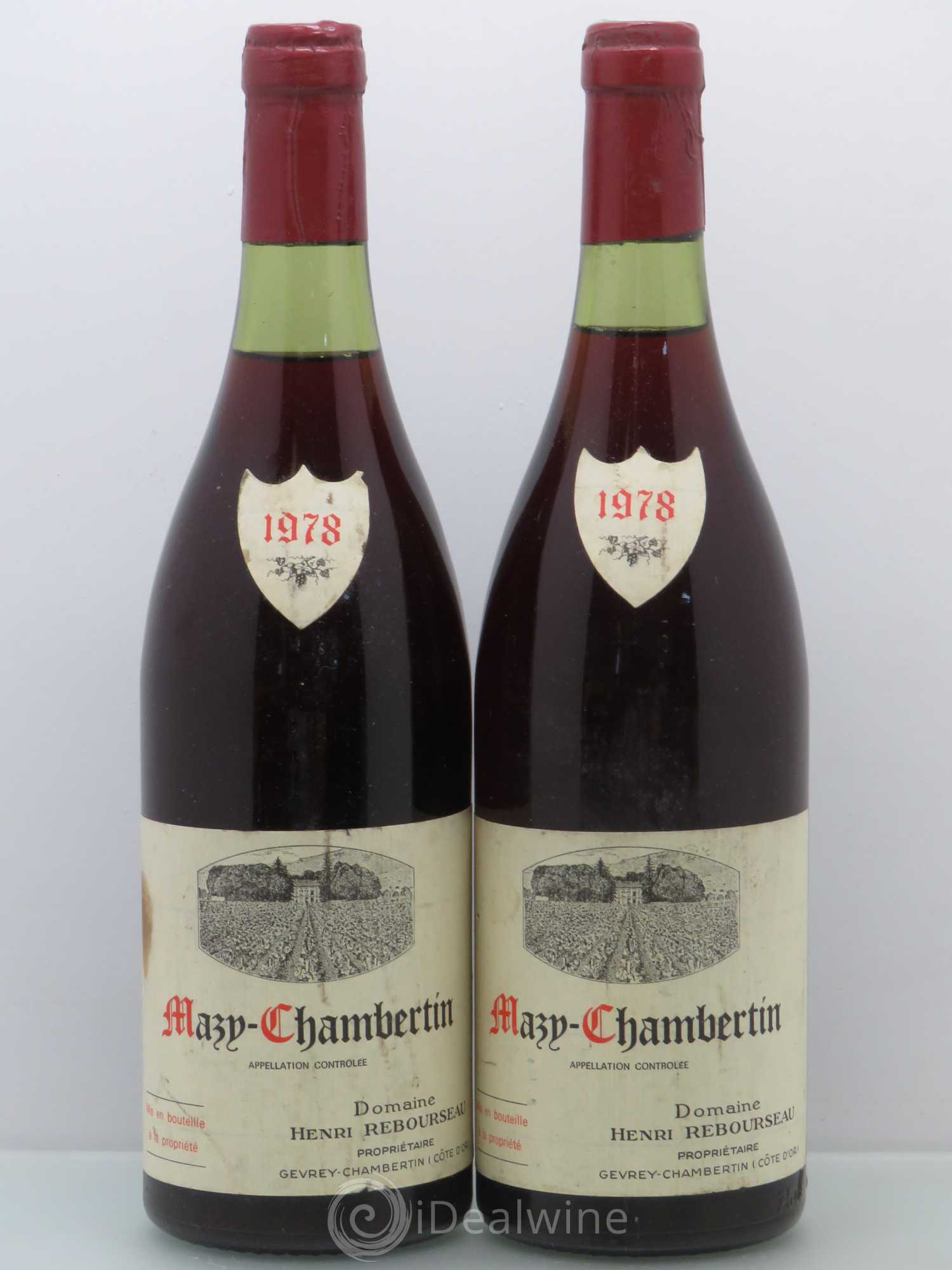 Mazis-Chambertin Grand Cru Henri Rebourseau 1978 - Lot de 2 bouteilles - 0