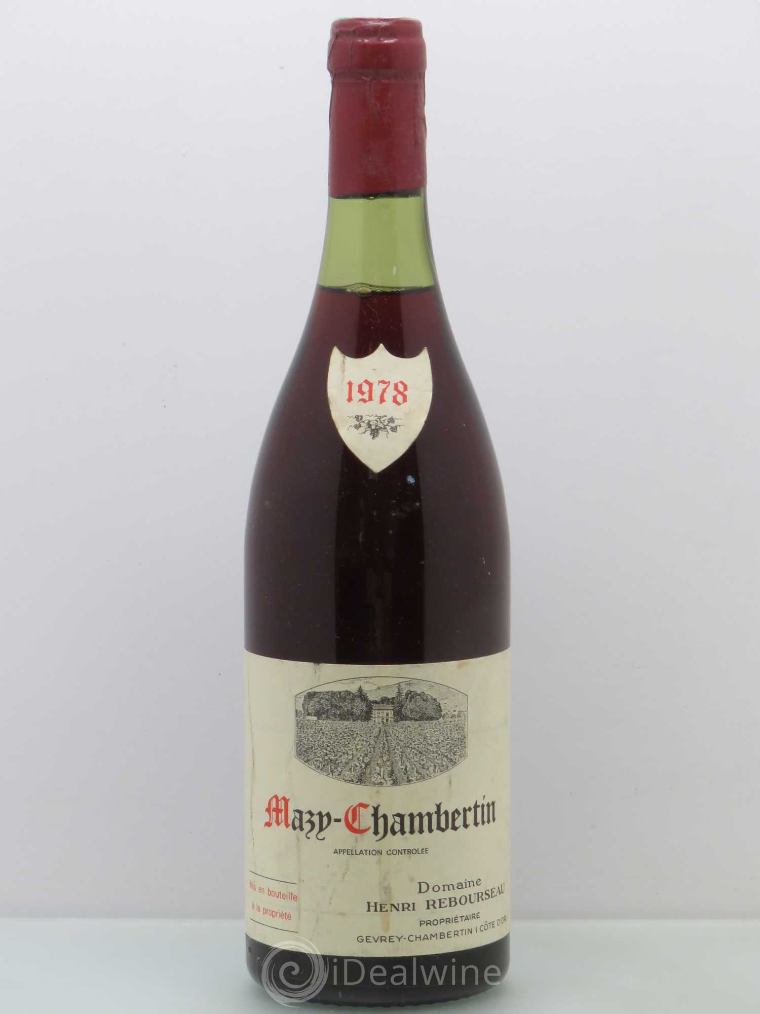 Mazis-Chambertin Grand Cru Henri Rebourseau 1978 - Lot de 1 bouteille - 0