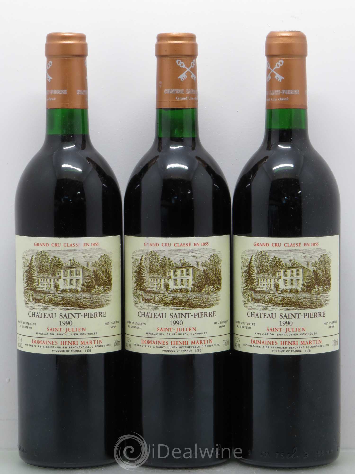 Château Saint-Pierre 4ème Grand Cru Classé 1990 - Lot de 12 bouteilles - 4