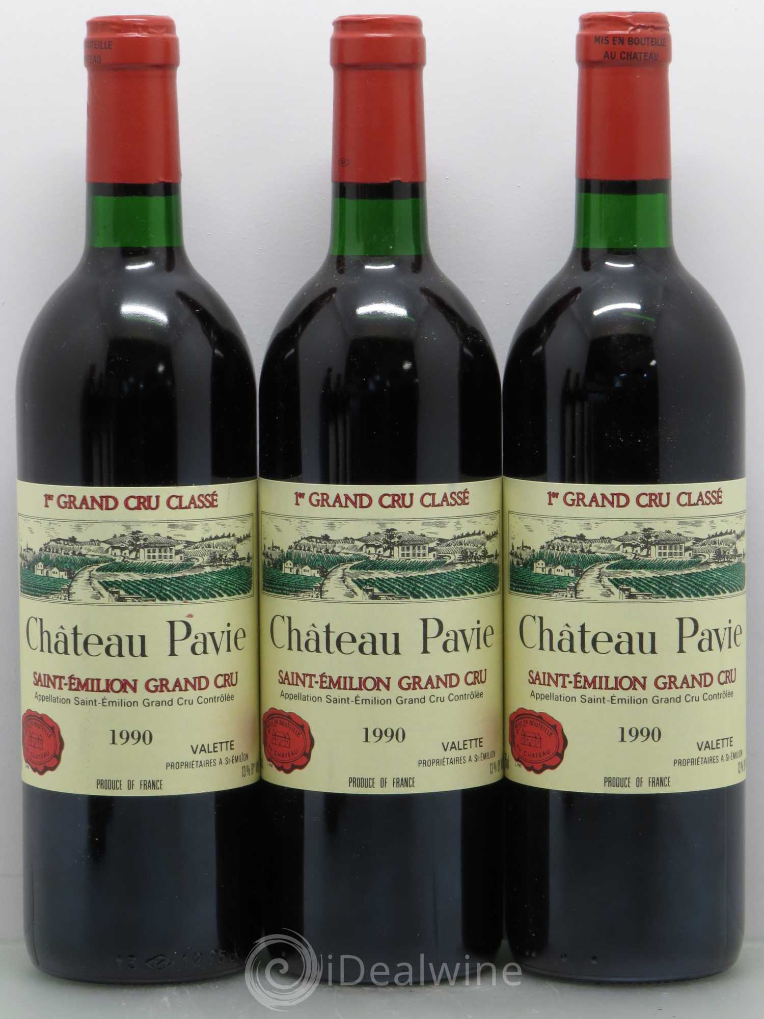 Château Pavie 1er Grand Cru Classé A 1990 - Lot de 12 bouteilles - 1