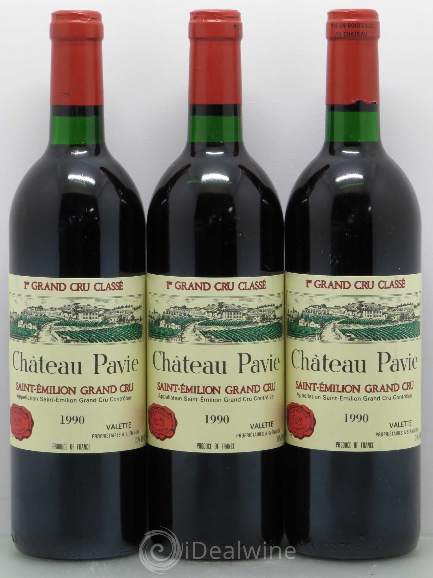 Château Pavie 1er Grand Cru Classé A 1990 - Lot de 12 bouteilles - 3