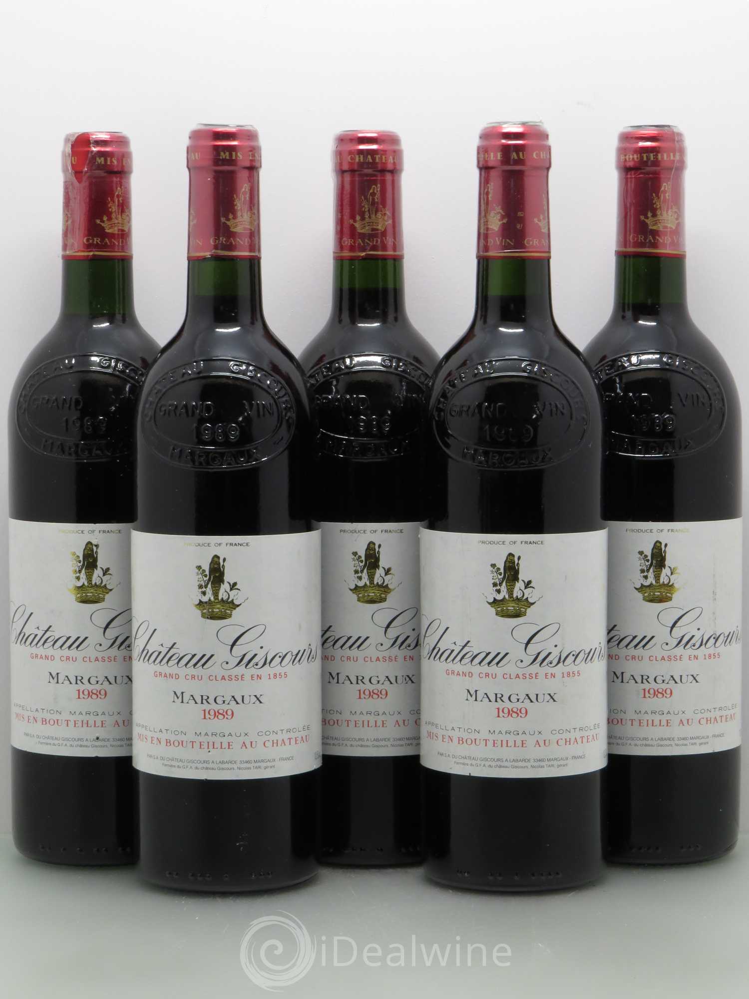 Château Giscours 3ème Grand Cru Classé 1989 - Lot de 5 bouteilles - 0