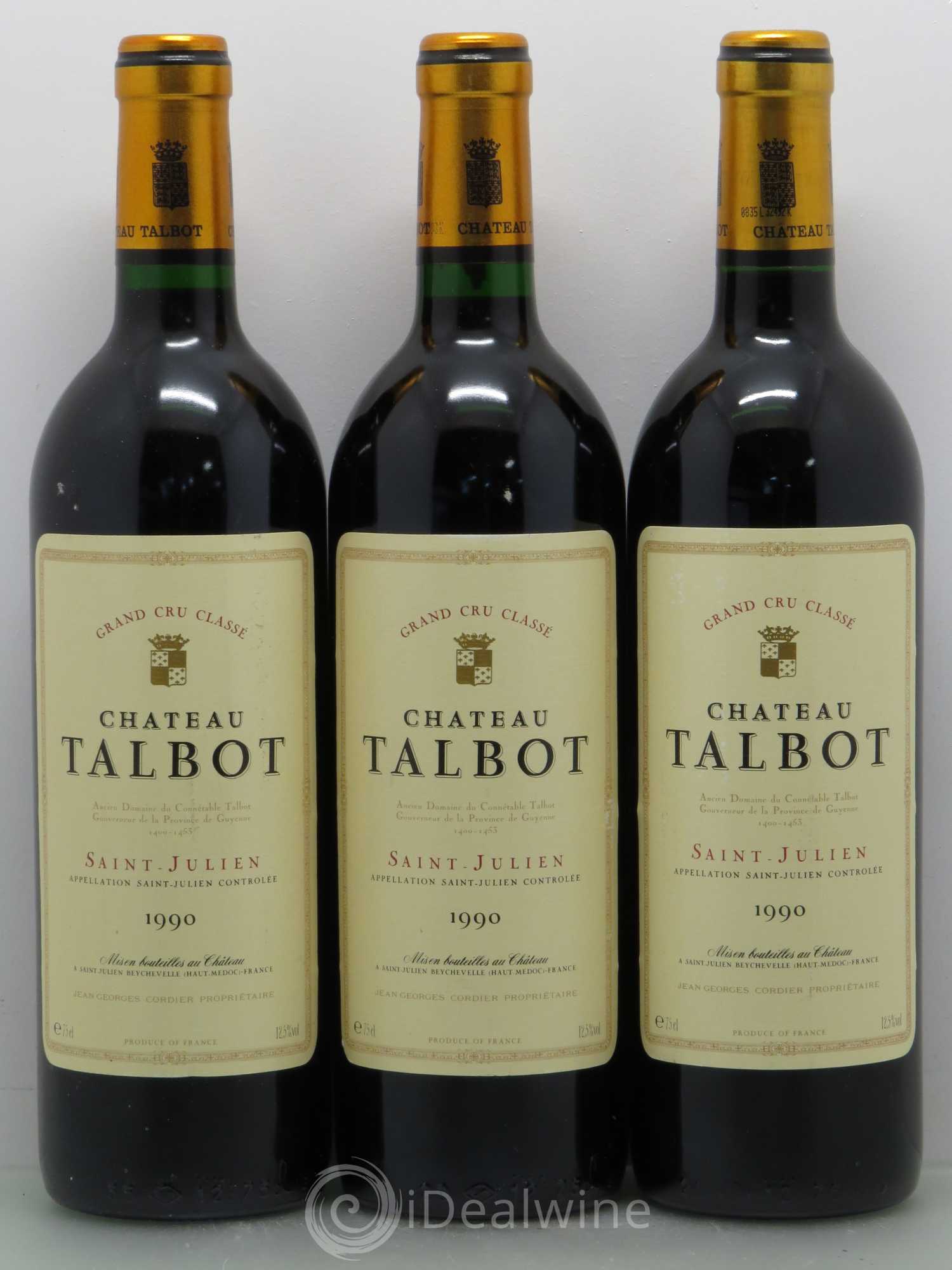 Château Talbot 4ème Grand Cru Classé 1990 - Lot de 6 bouteilles - 2