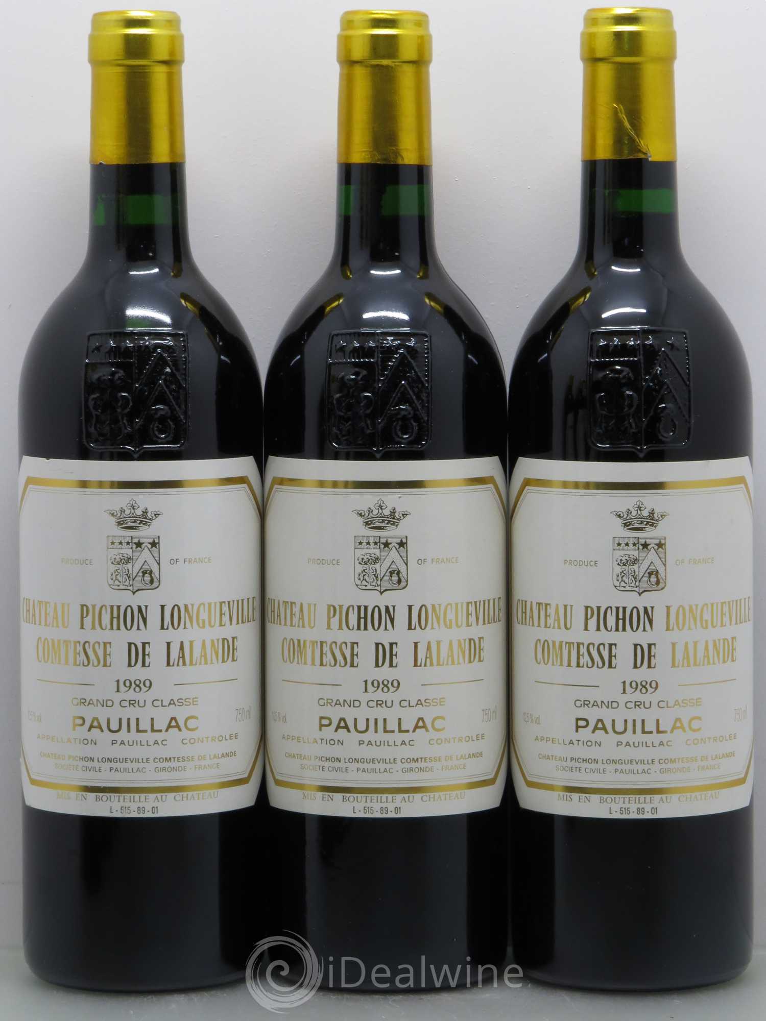Château Pichon Longueville Comtesse de Lalande 2ème Grand Cru Classé 1989 - Lot de 6 bouteilles - 1