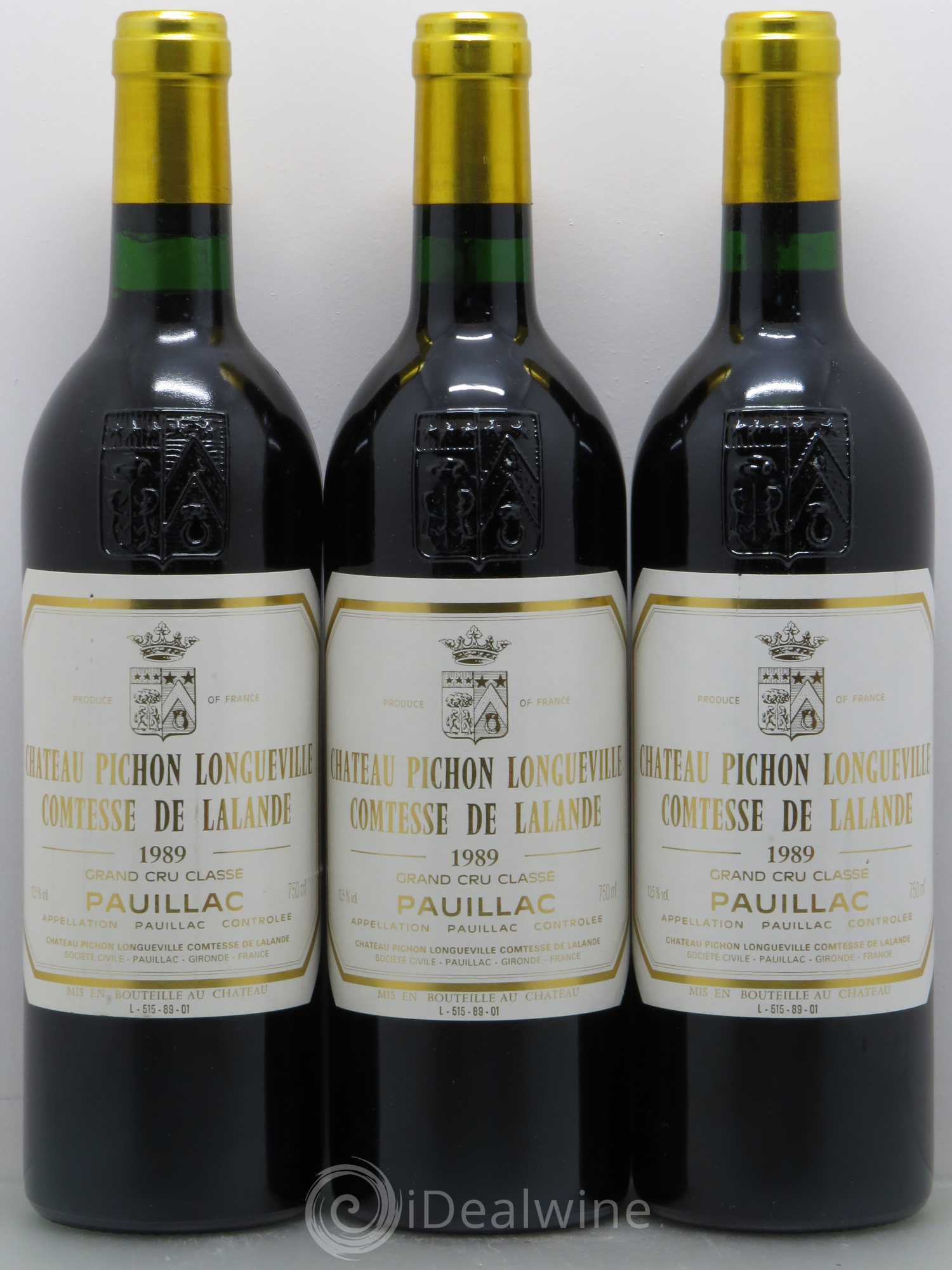 Château Pichon Longueville Comtesse de Lalande 2ème Grand Cru Classé 1989 - Lot de 6 bouteilles - 2