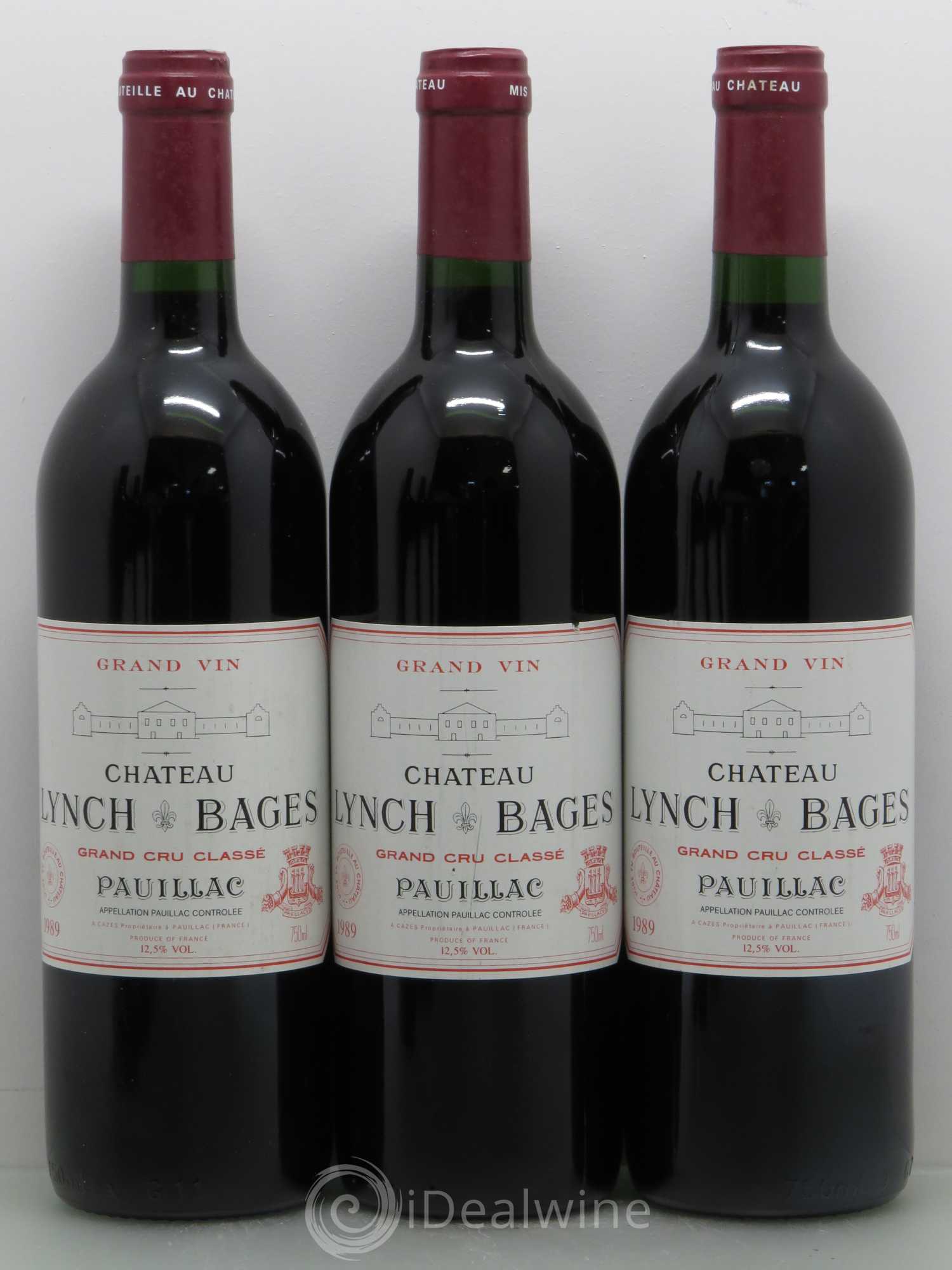 Château Lynch Bages 5ème Grand Cru Classé 1989 - Lot de 6 bouteilles - 1