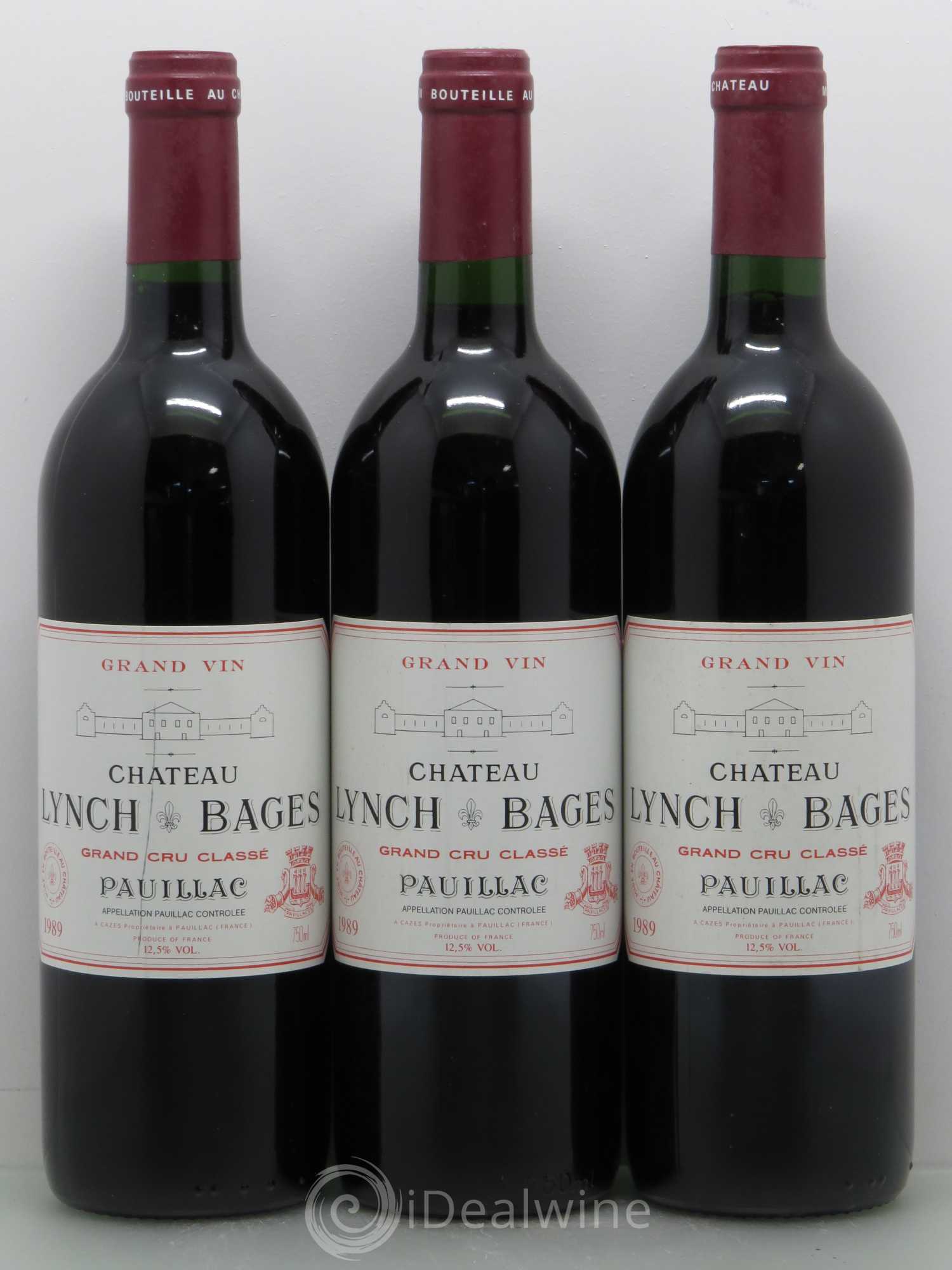Château Lynch Bages 5ème Grand Cru Classé 1989 - Lot de 6 bouteilles - 2