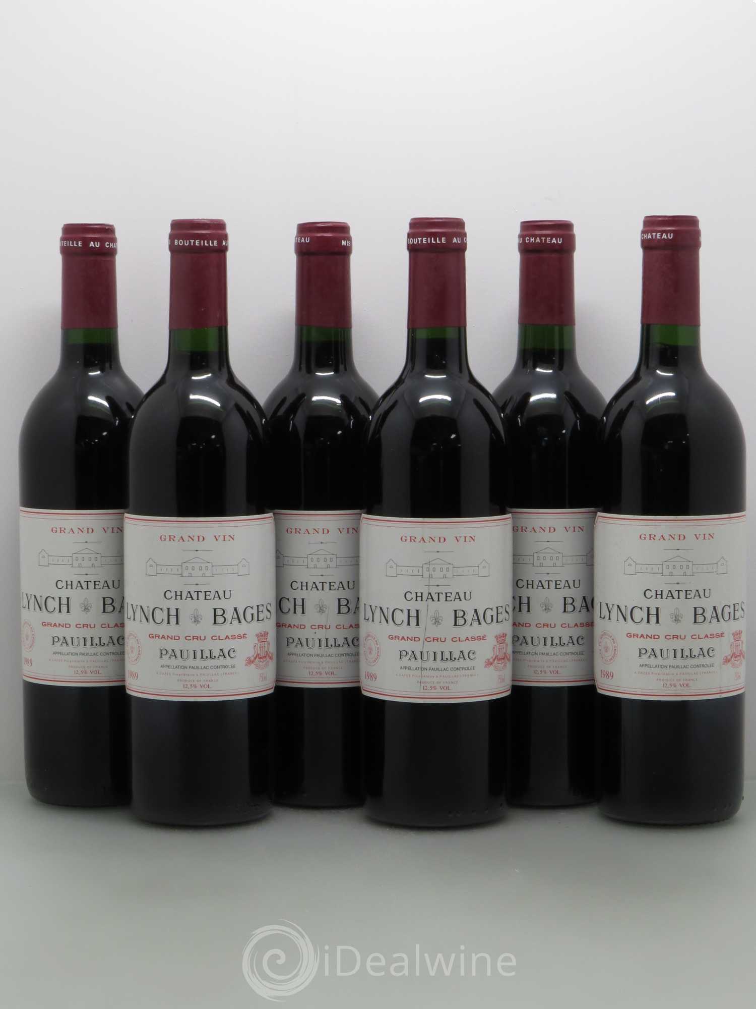 Château Lynch Bages 5ème Grand Cru Classé 1989 - Lot de 6 bouteilles - 0