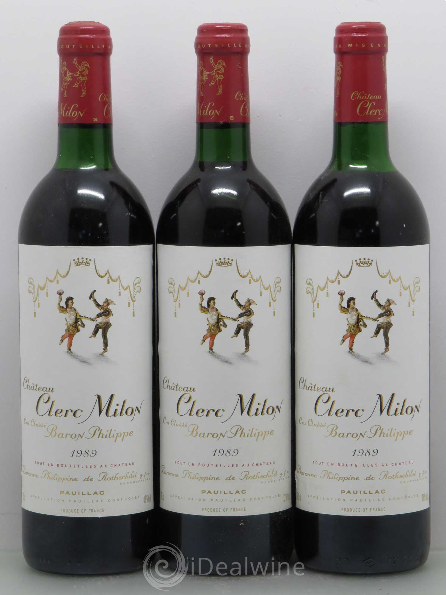 Château Clerc Milon 5ème Grand Cru Classé 1989 - Lot de 12 bouteilles - 2