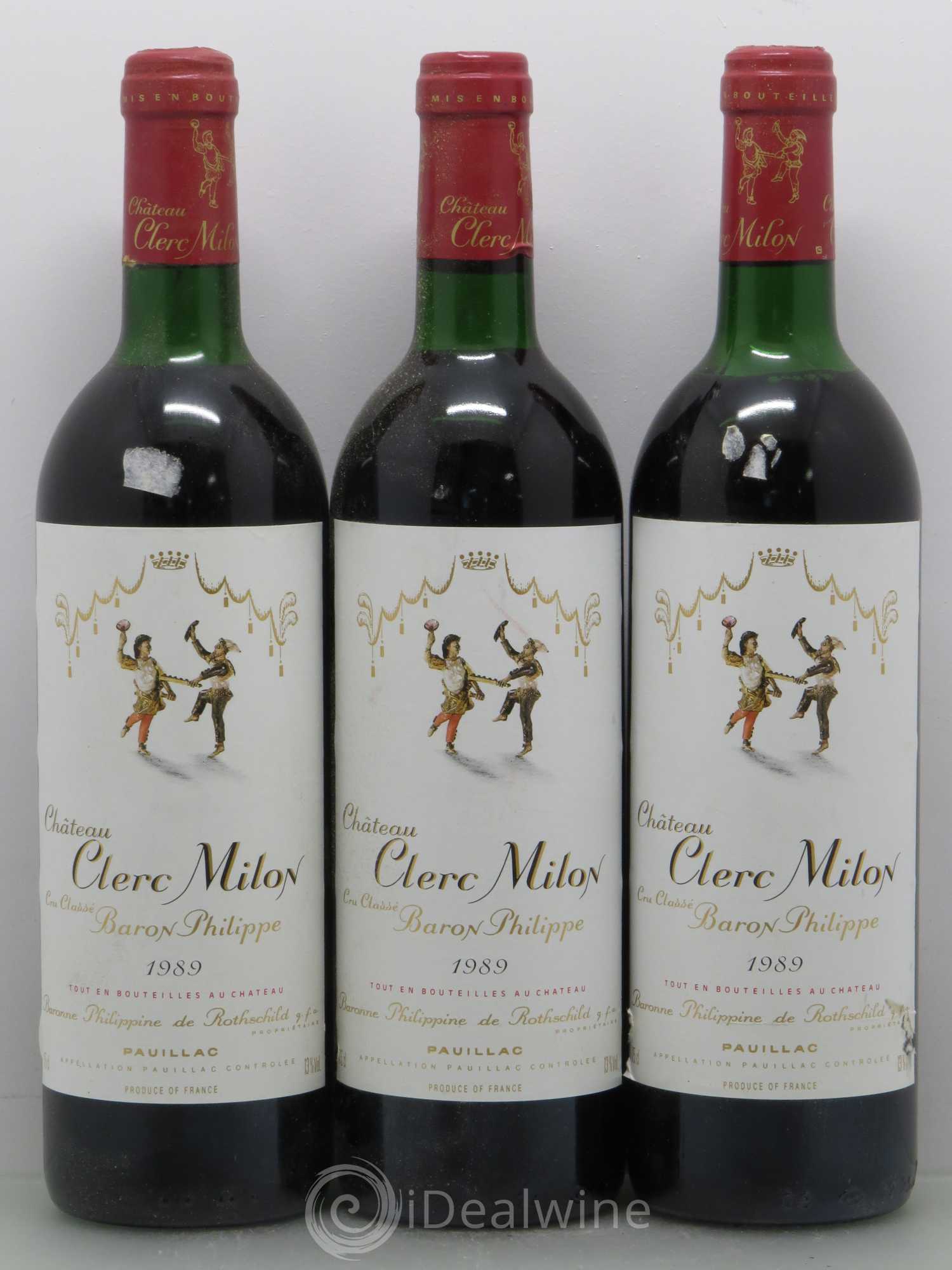 Château Clerc Milon 5ème Grand Cru Classé 1989 - Lot de 12 bouteilles - 4