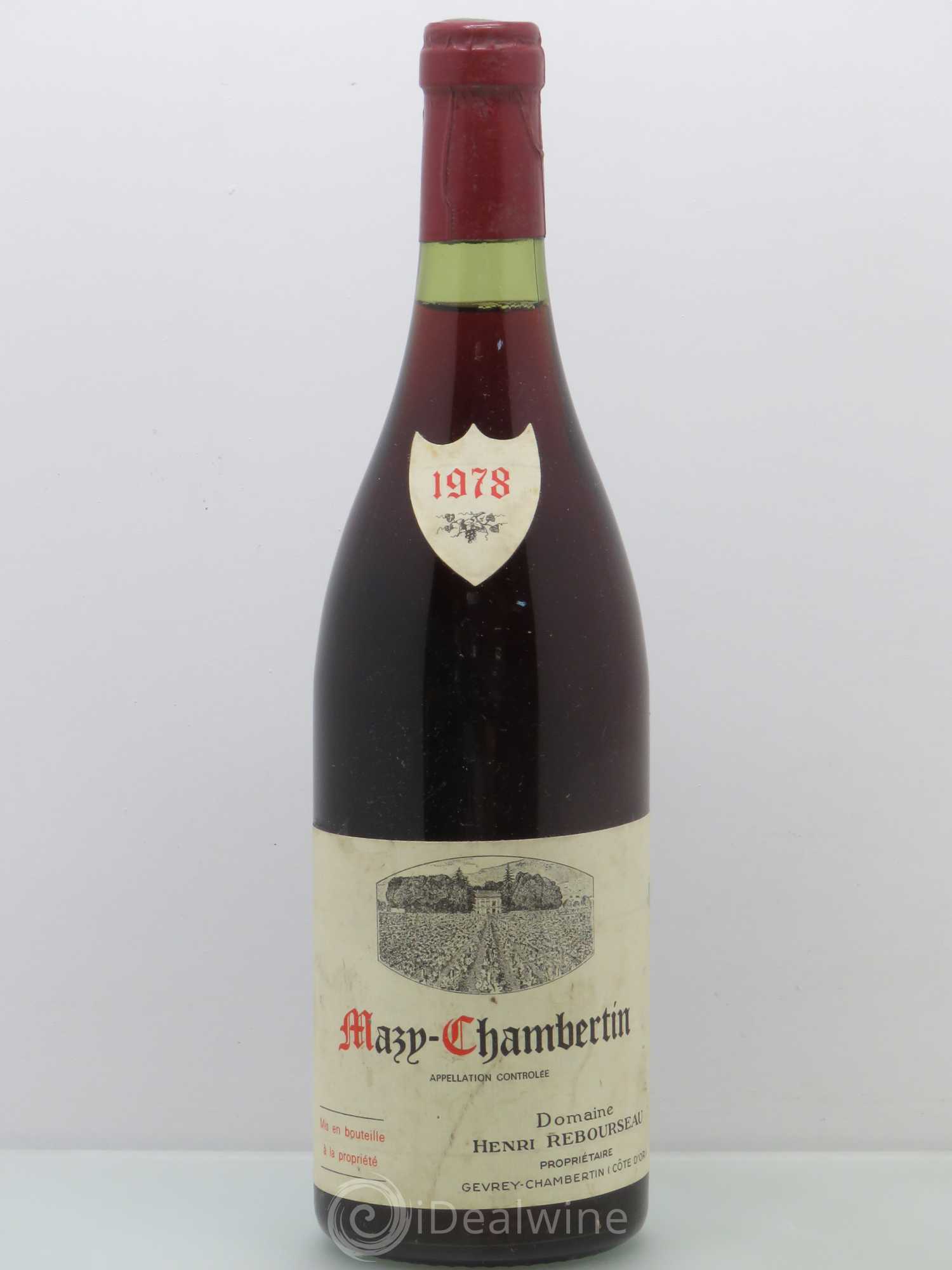 Mazis-Chambertin Grand Cru Henri Rebourseau 1978 - Lot de 1 bouteille - 0