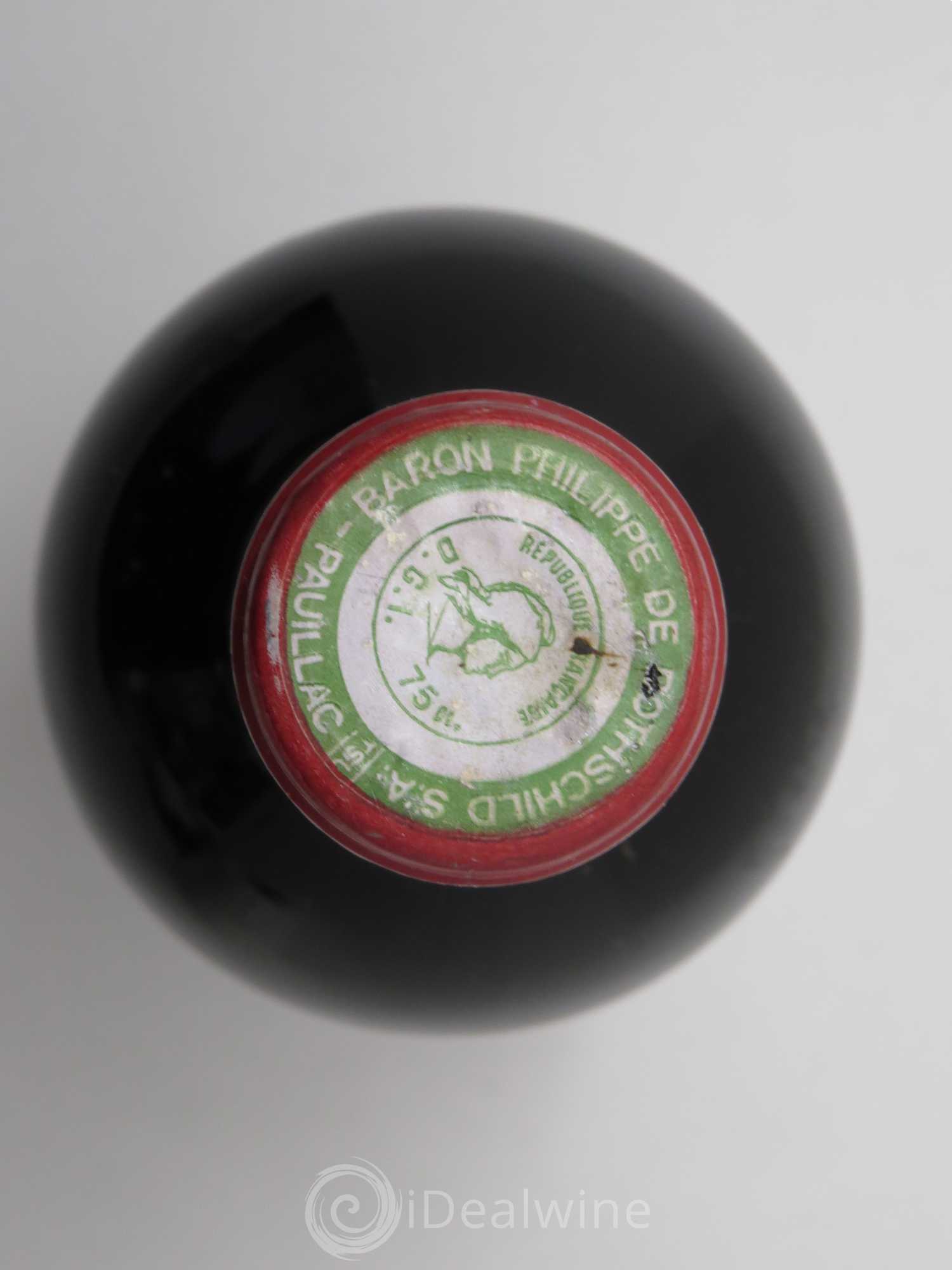 Château Mouton Rothschild 1er Grand Cru Classé 1987 - Lot de 1 bouteille - 1