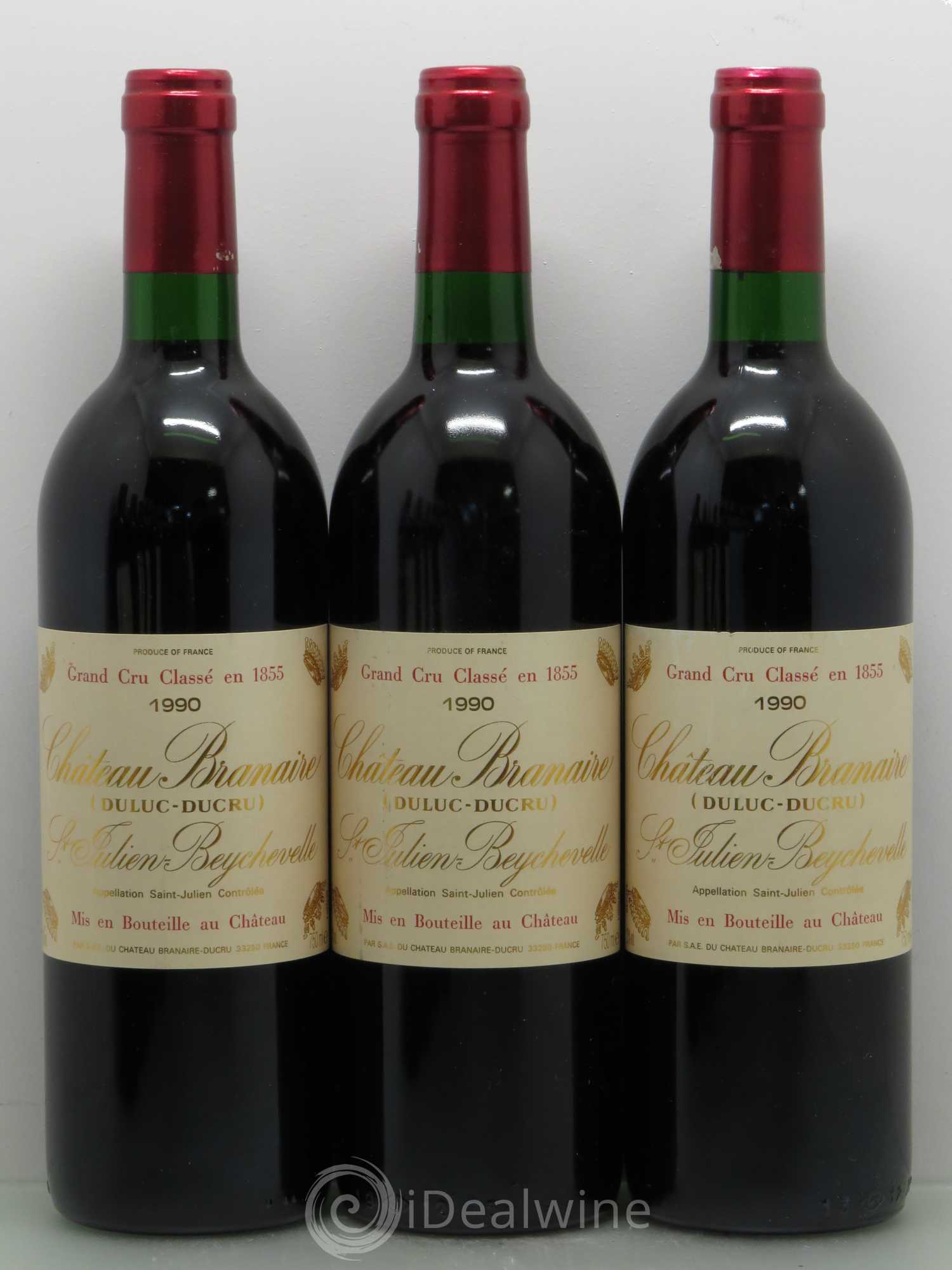 Château Branaire Ducru 4ème Grand Cru Classé 1990 - Lot de 12 bouteilles - 1