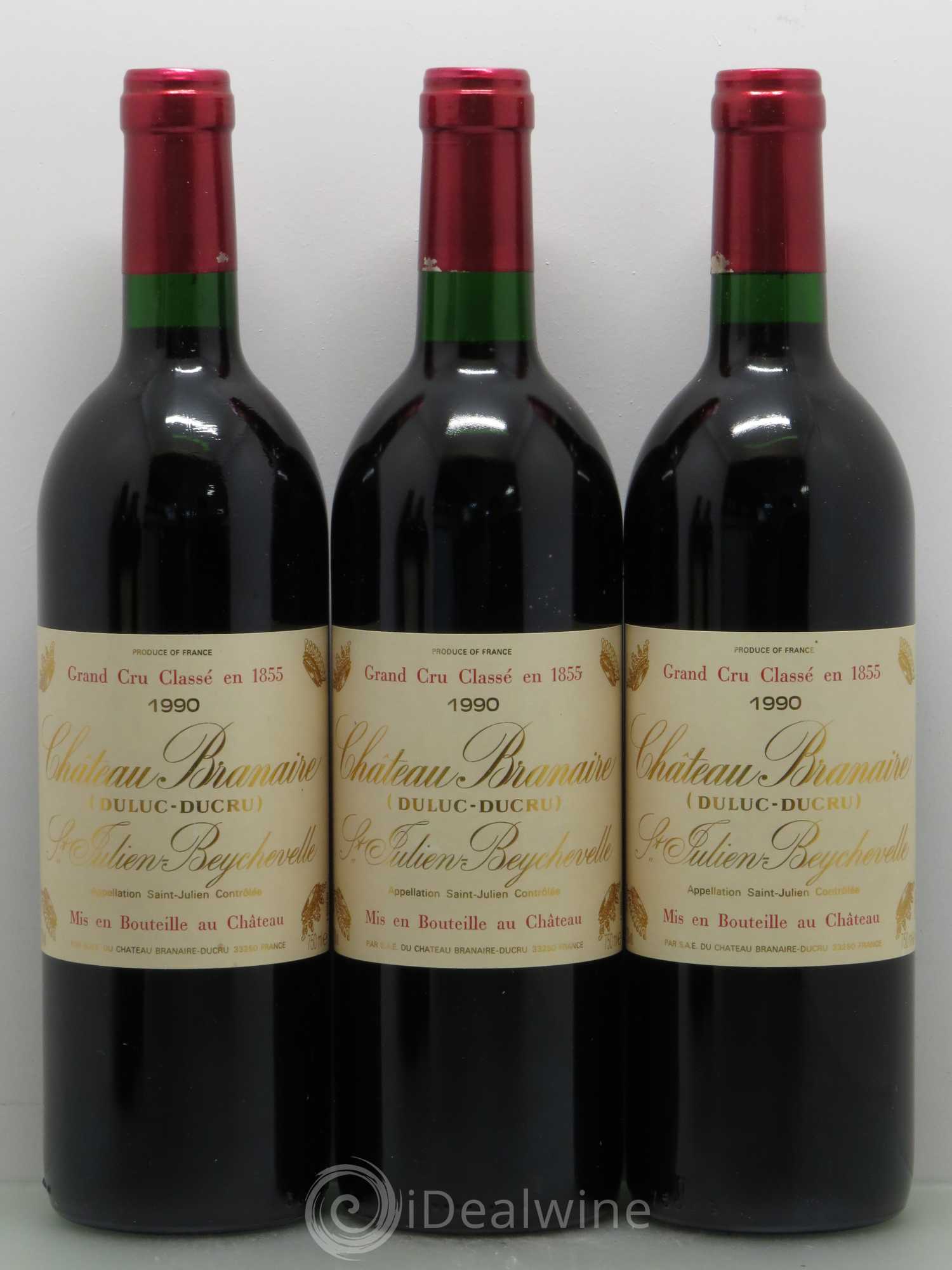 Château Branaire Ducru 4ème Grand Cru Classé 1990 - Lot de 12 bouteilles - 2