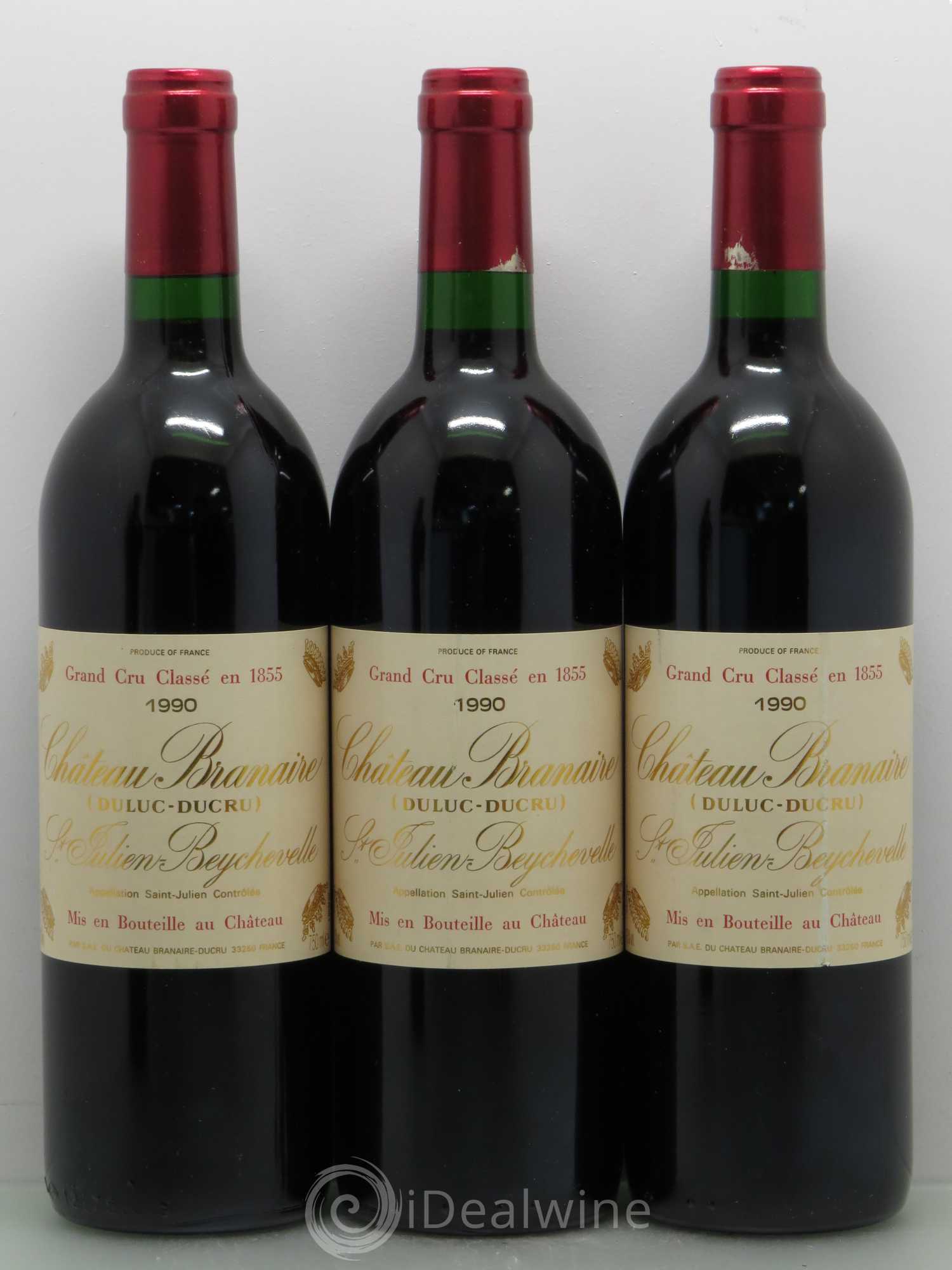Château Branaire Ducru 4ème Grand Cru Classé 1990 - Lot de 12 bouteilles - 3