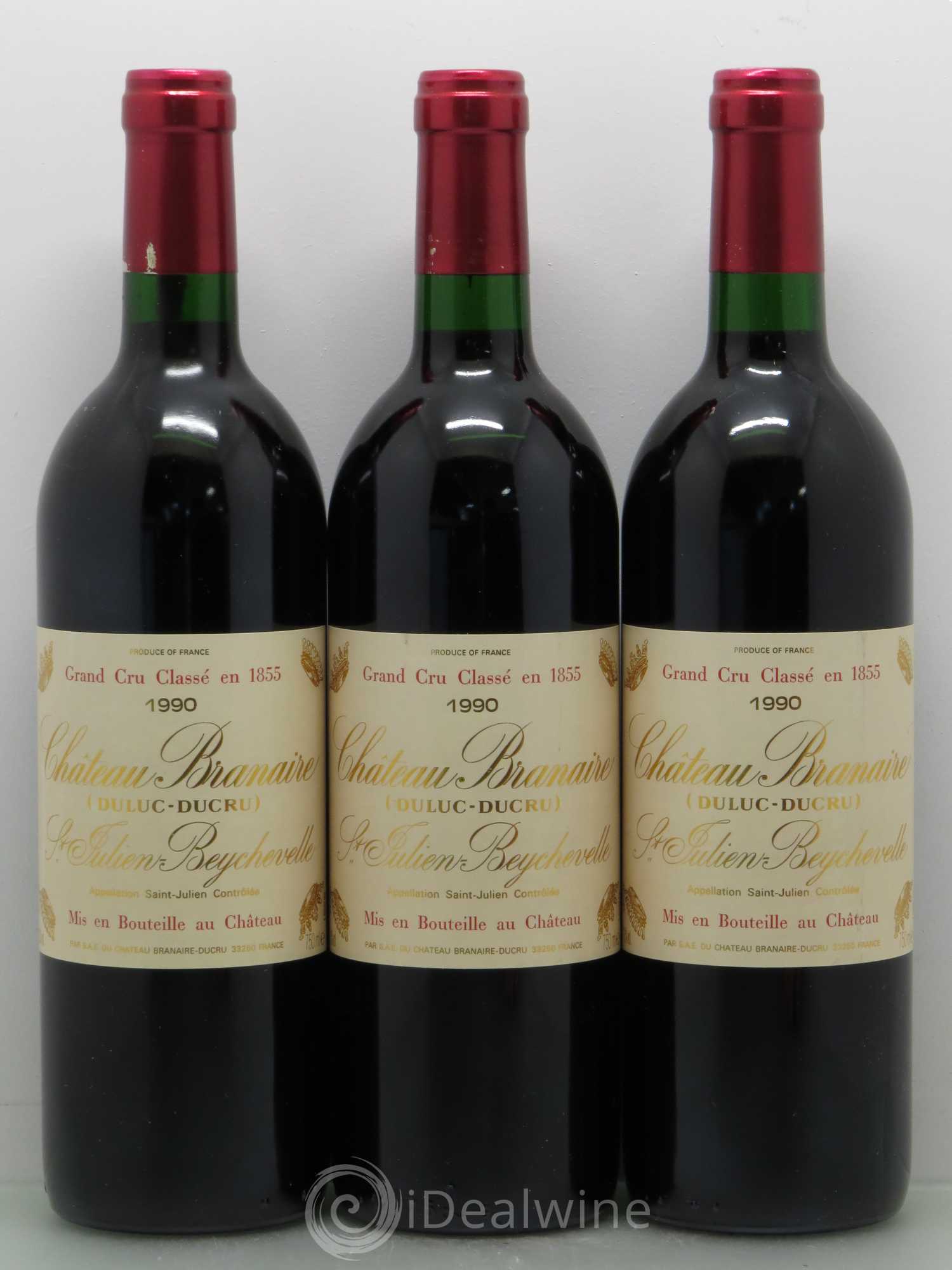 Château Branaire Ducru 4ème Grand Cru Classé 1990 - Lot de 12 bouteilles - 4