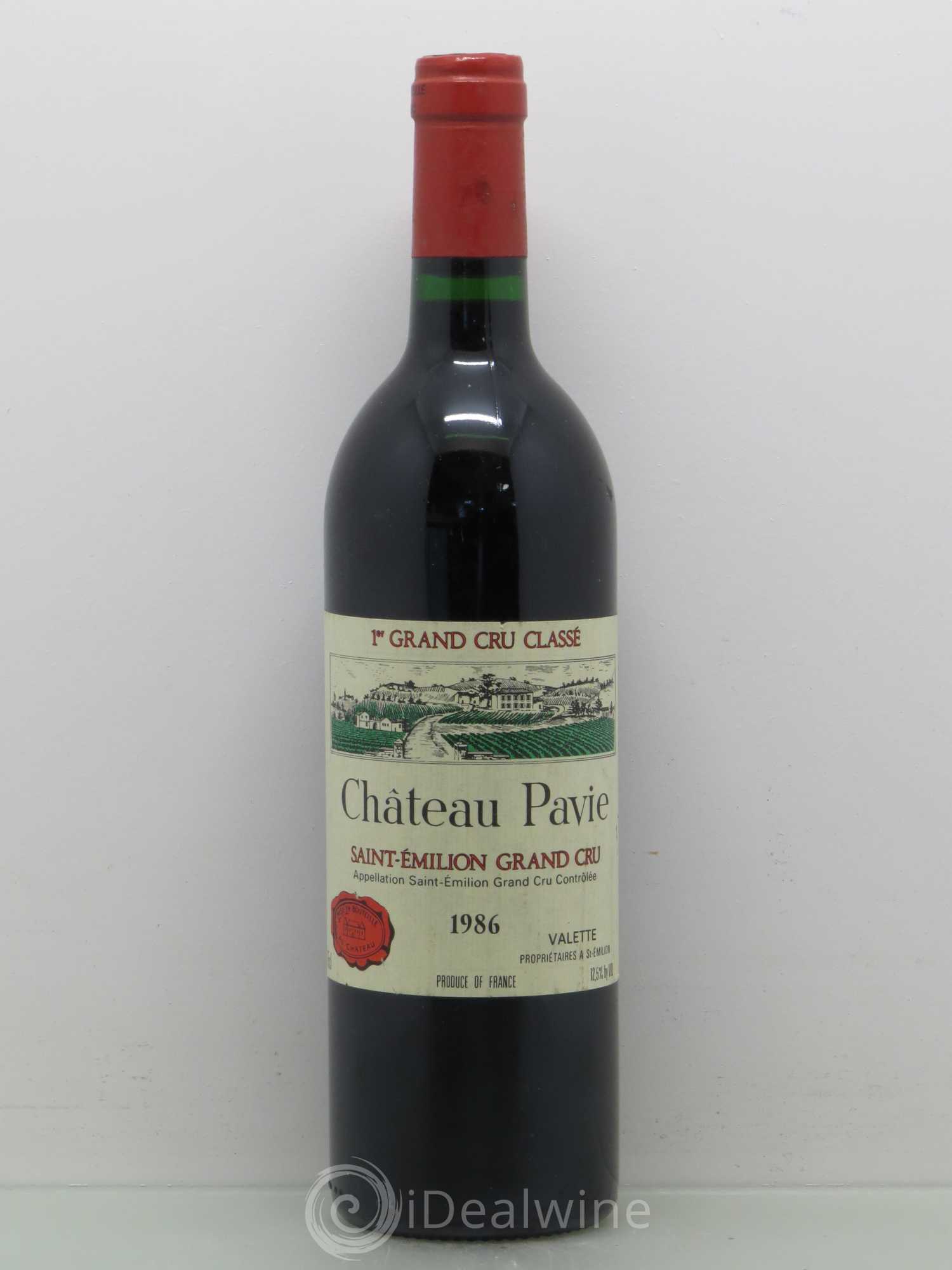 Château Pavie 1er Grand Cru Classé A 1986 - Lot de 1 bouteille - 0