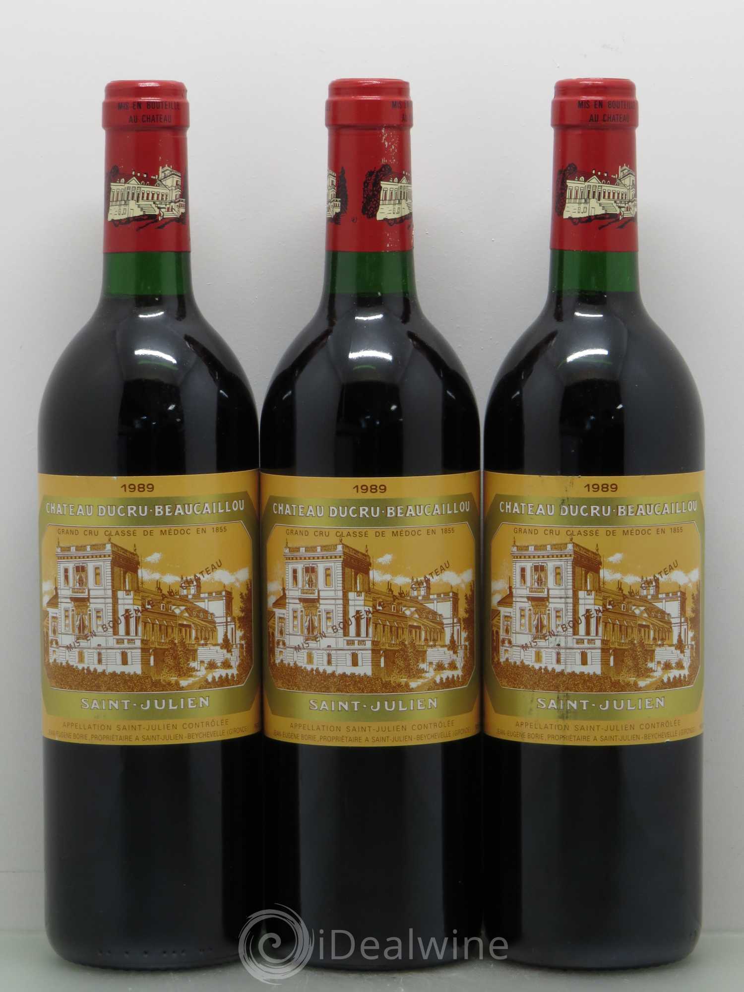 Château Ducru Beaucaillou 2ème Grand Cru Classé 1989 - Lot de 3 bouteilles - 0