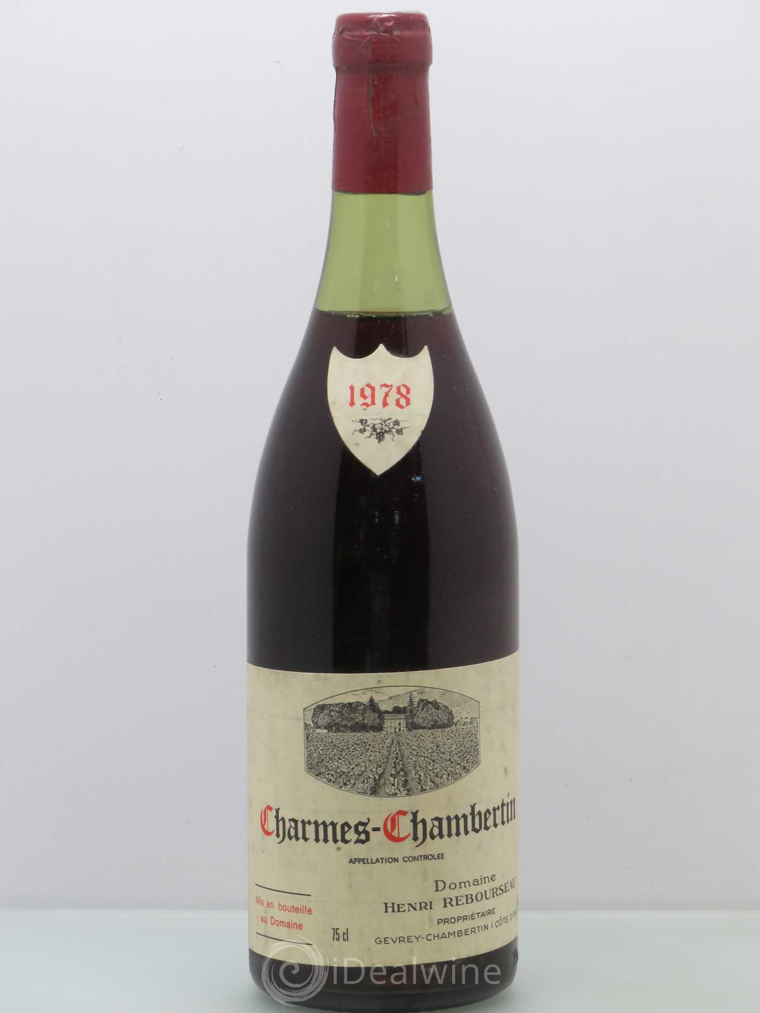 Charmes-Chambertin Grand Cru Henri Rebourseau 1978 - Lot de 1 bouteille - 0