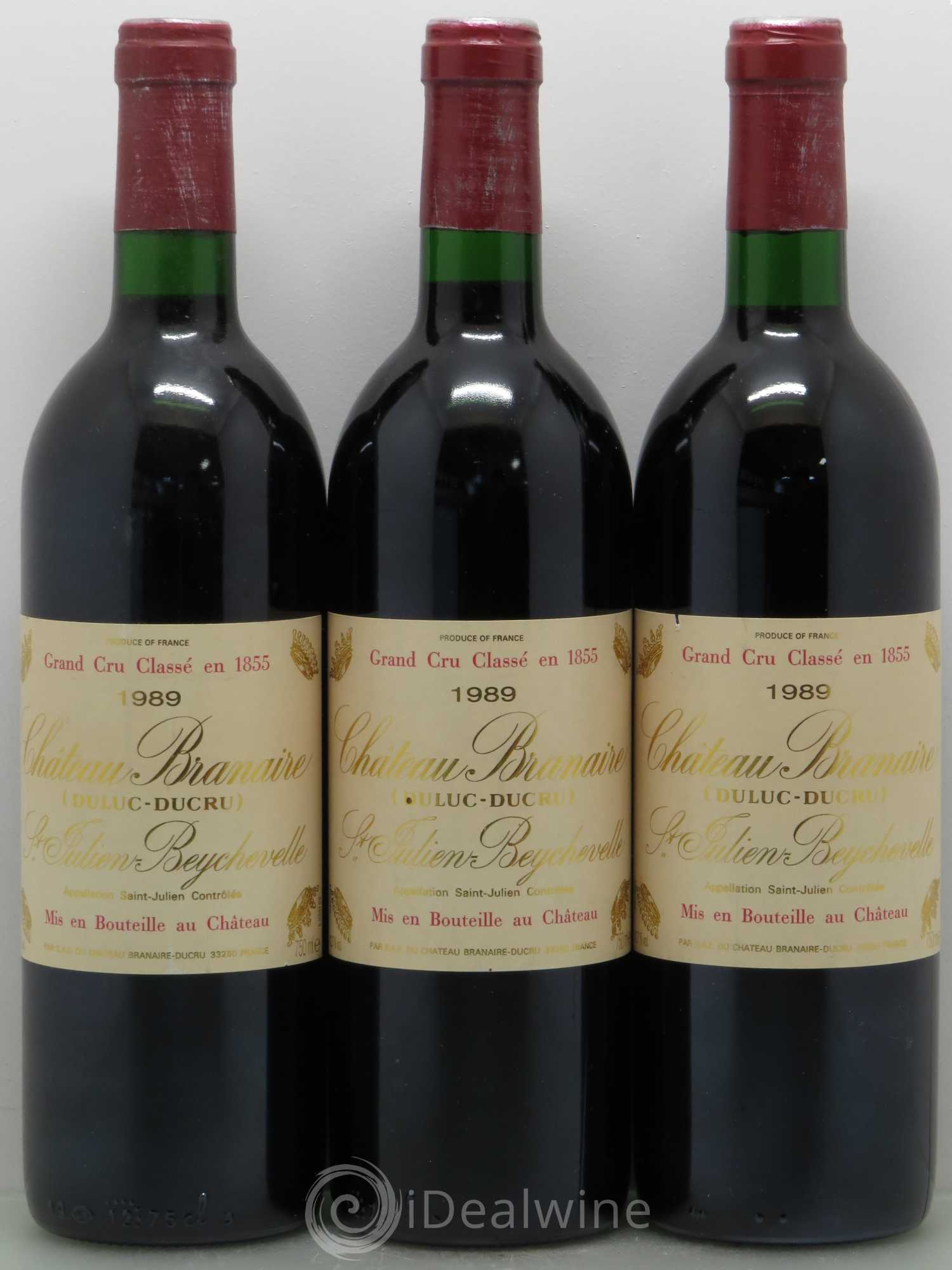 Château Branaire Ducru 4ème Grand Cru Classé 1989 - Lot de 12 bouteilles - 2