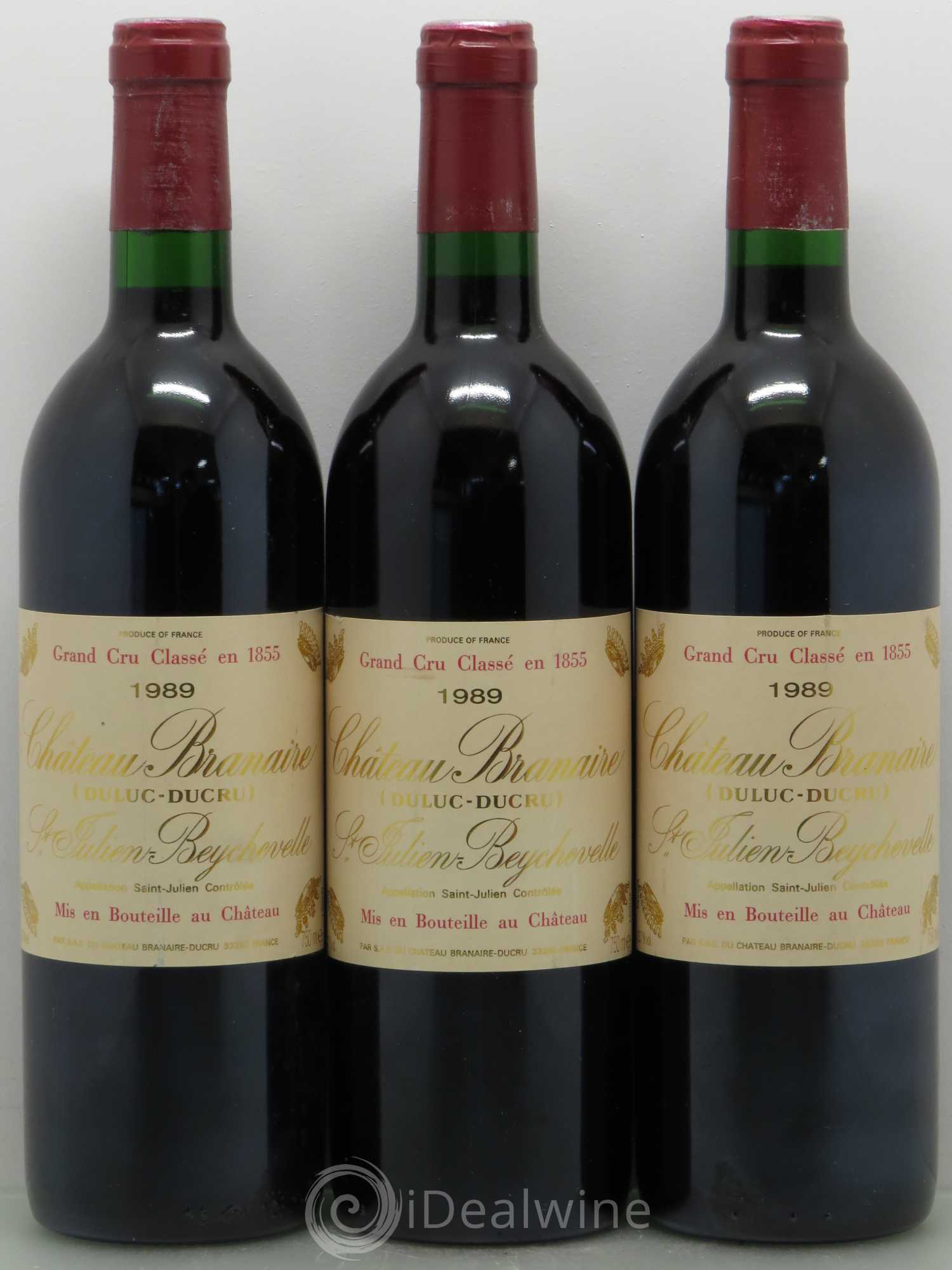 Château Branaire Ducru 4ème Grand Cru Classé 1989 - Lot de 12 bouteilles - 3