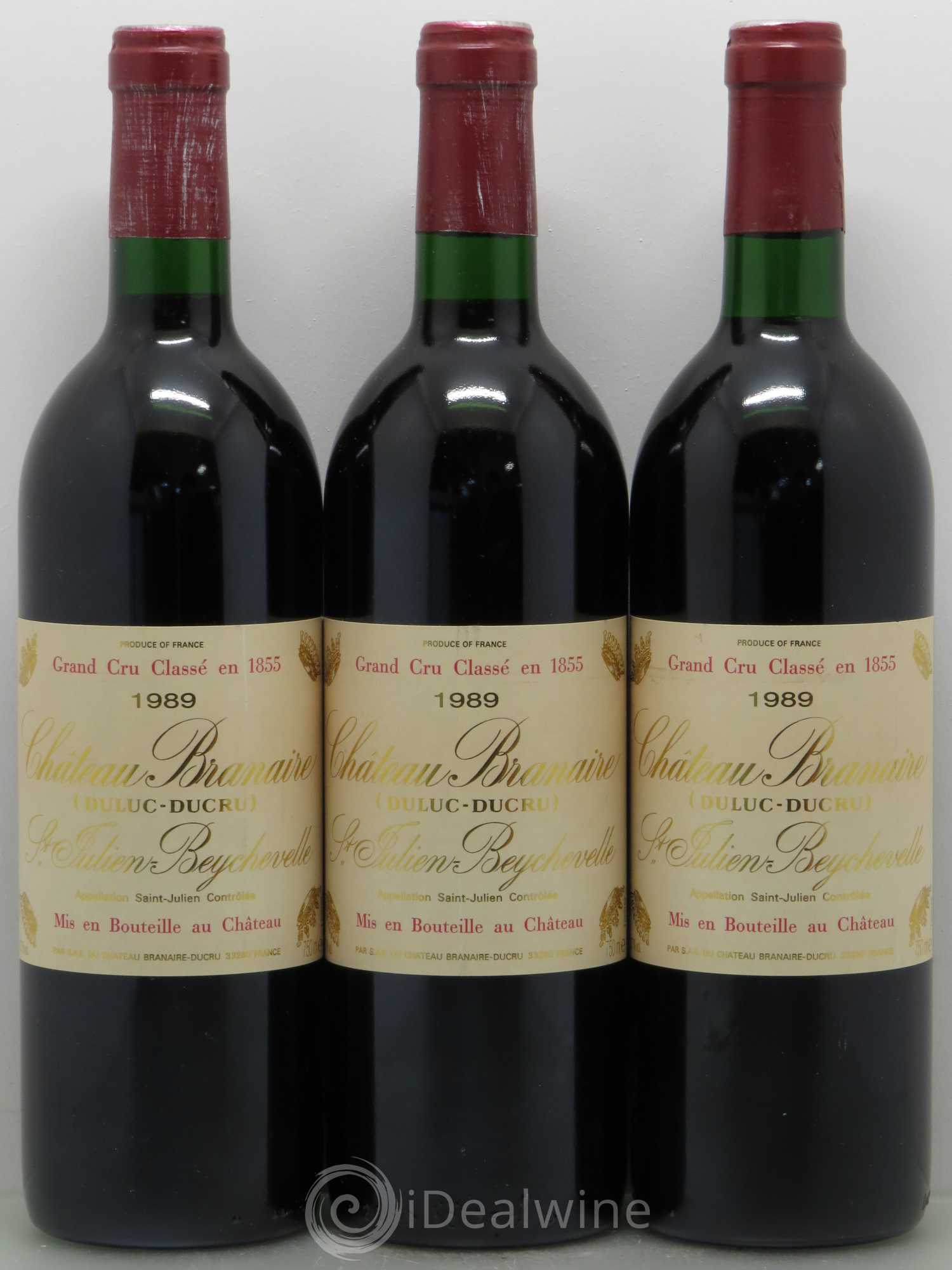 Château Branaire Ducru 4ème Grand Cru Classé 1989 - Lot de 12 bouteilles - 4