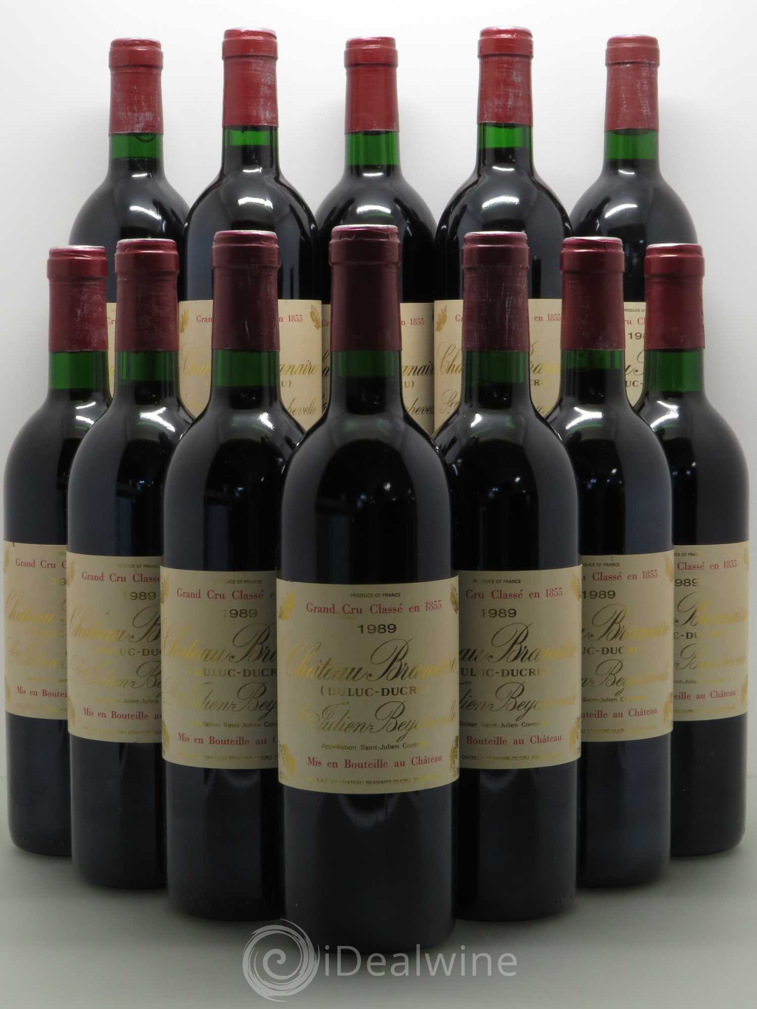 Château Branaire Ducru 4ème Grand Cru Classé 1989 - Lot de 12 bouteilles - 0