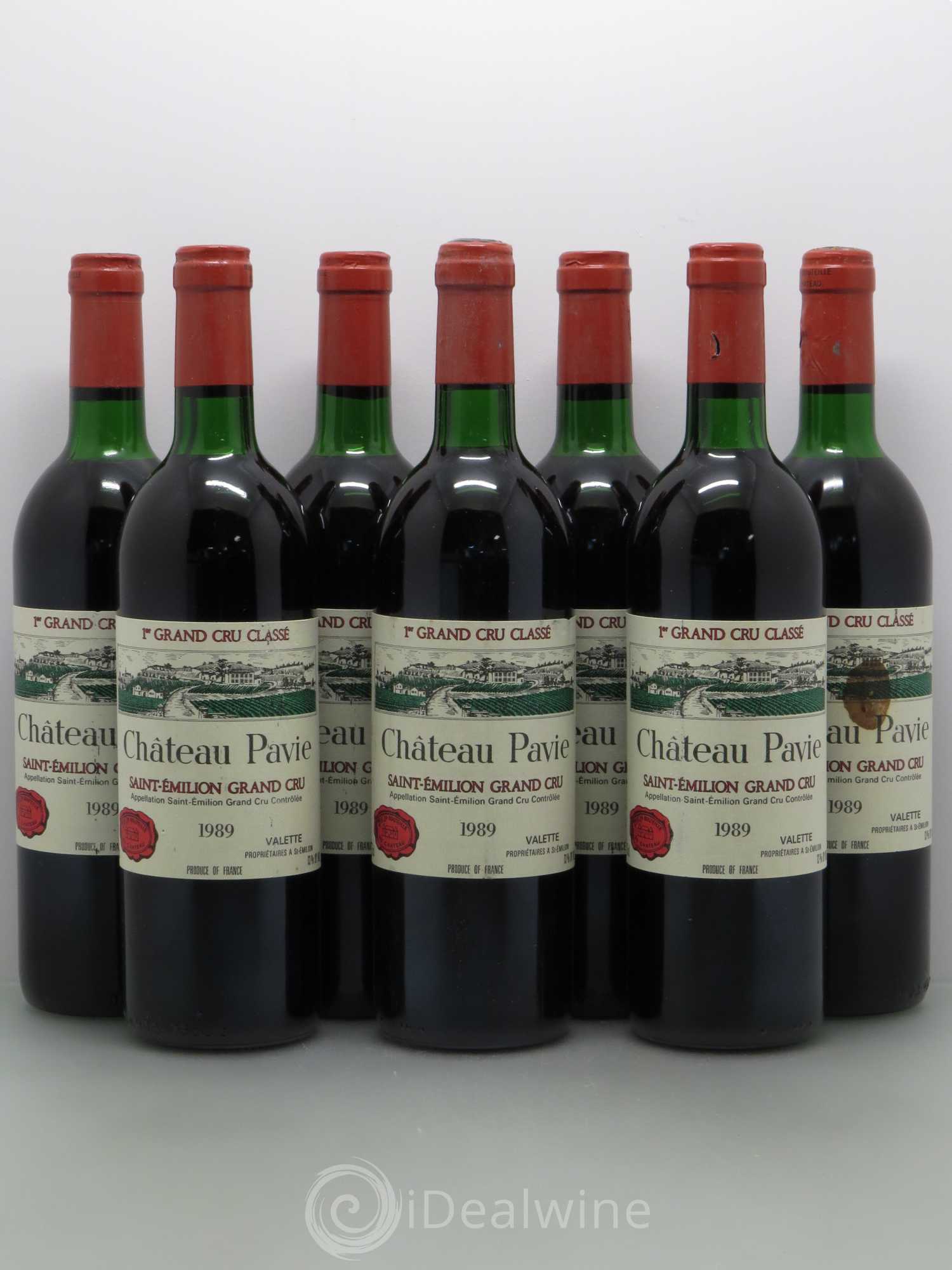 Château Pavie 1er Grand Cru Classé A 1989 - Lot de 7 bouteilles - 0