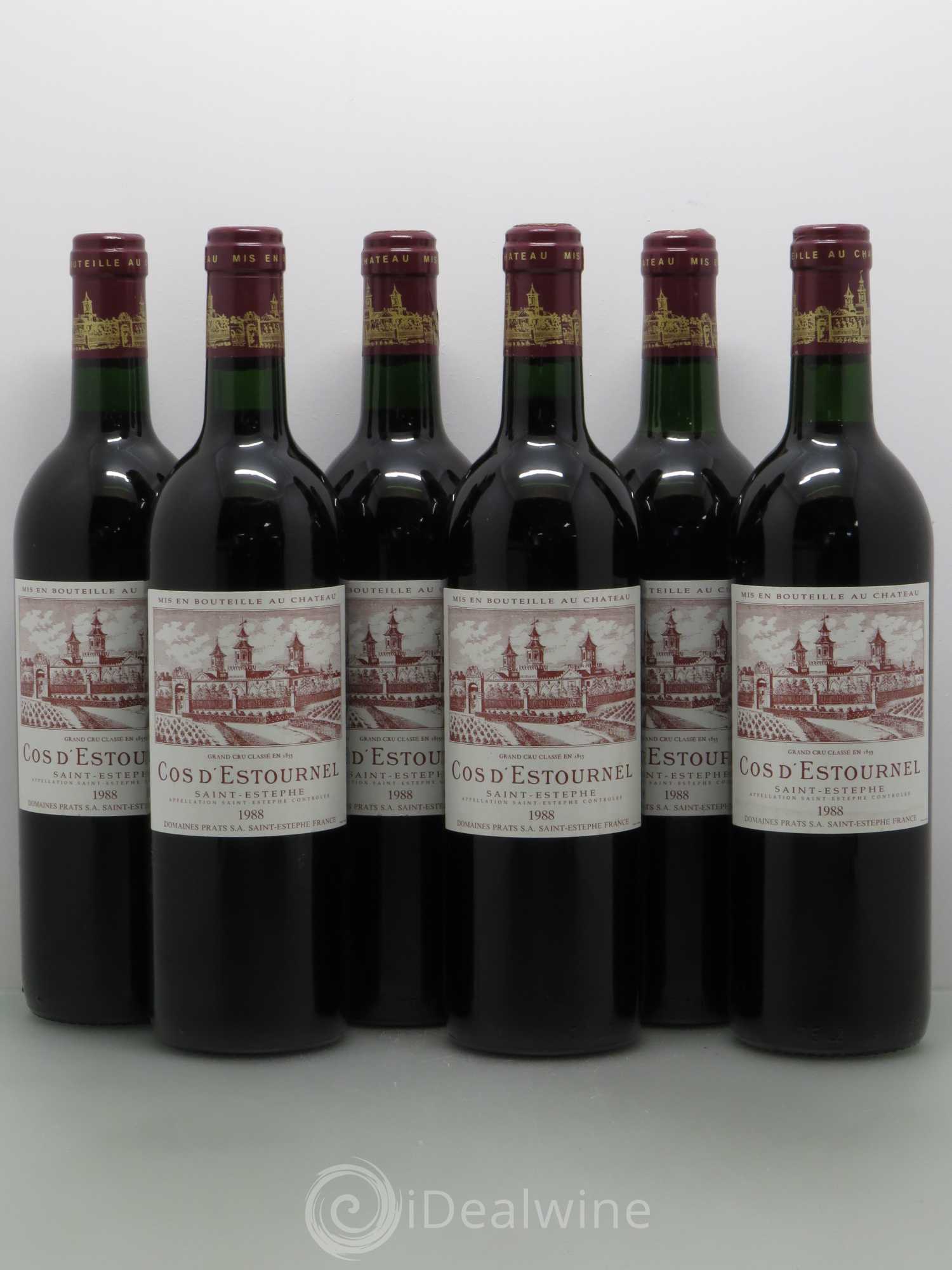 Cos d'Estournel 2ème Grand Cru Classé 1988 - Lot de 6 bouteilles - 0