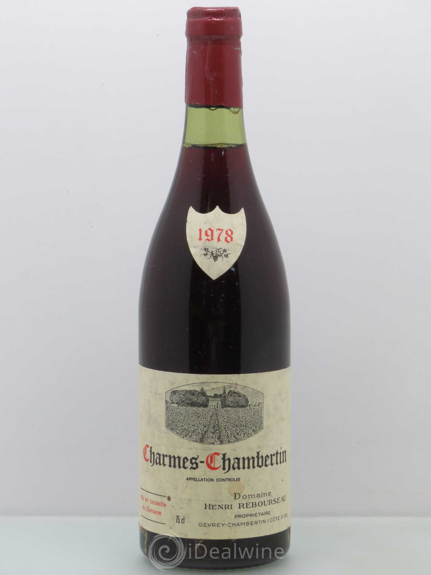 Charmes-Chambertin Grand Cru Henri Rebourseau 1978 - Lot de 1 bouteille - 0